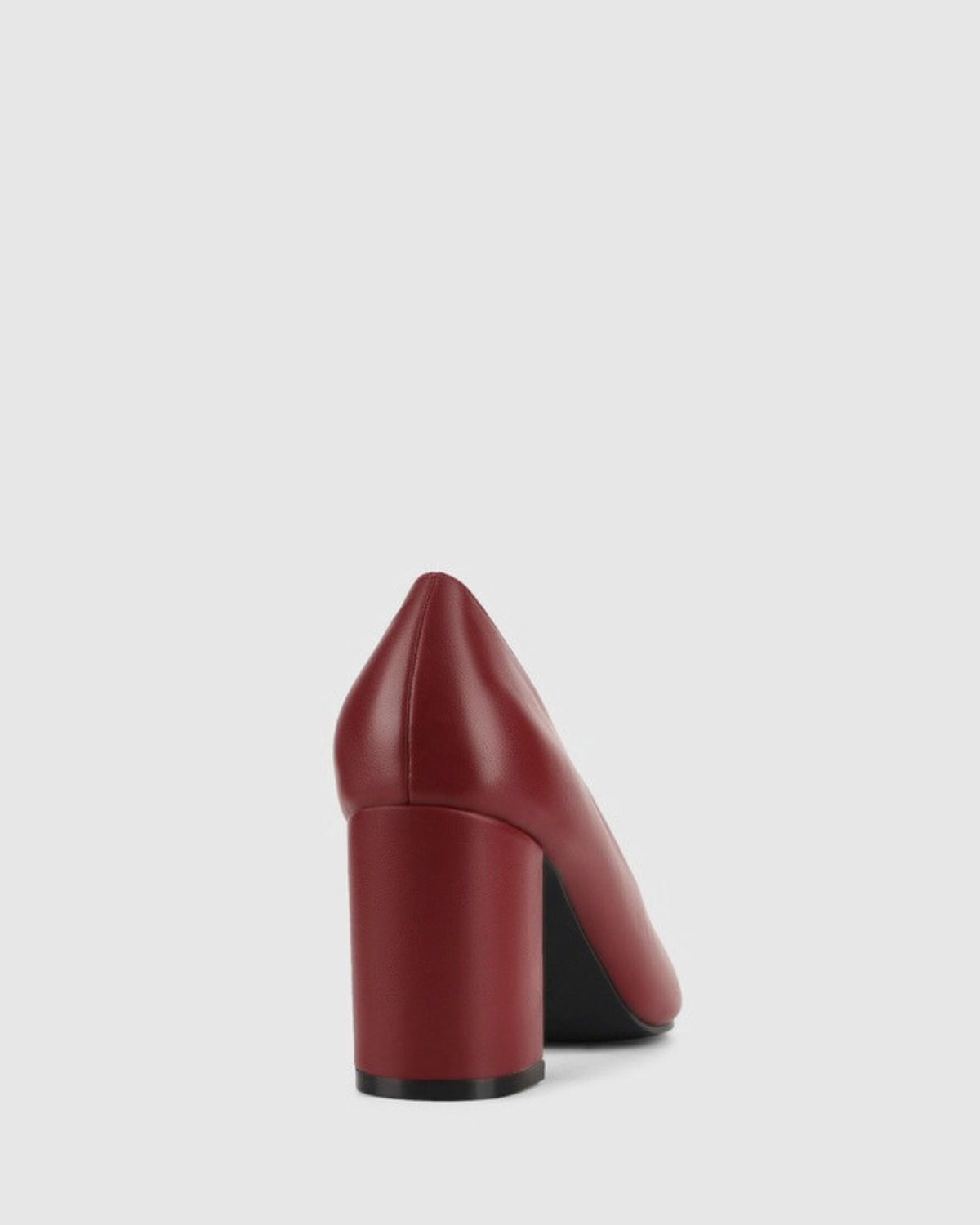 ELLIOT BLOCK HEEL PUMPS BERRY RED
