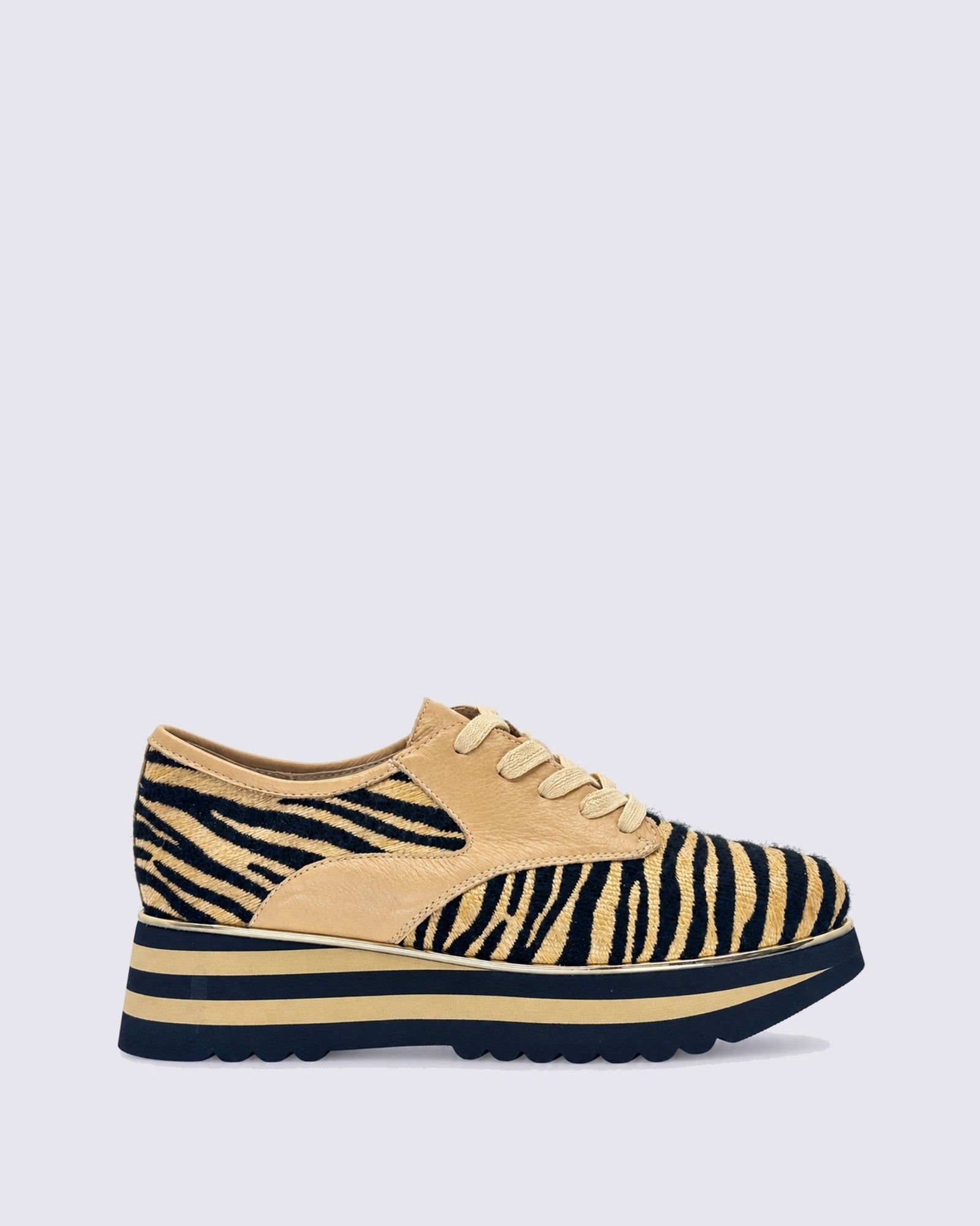 ENDO CAUSAL LACE UPS BLACK/TAN ZEBRA