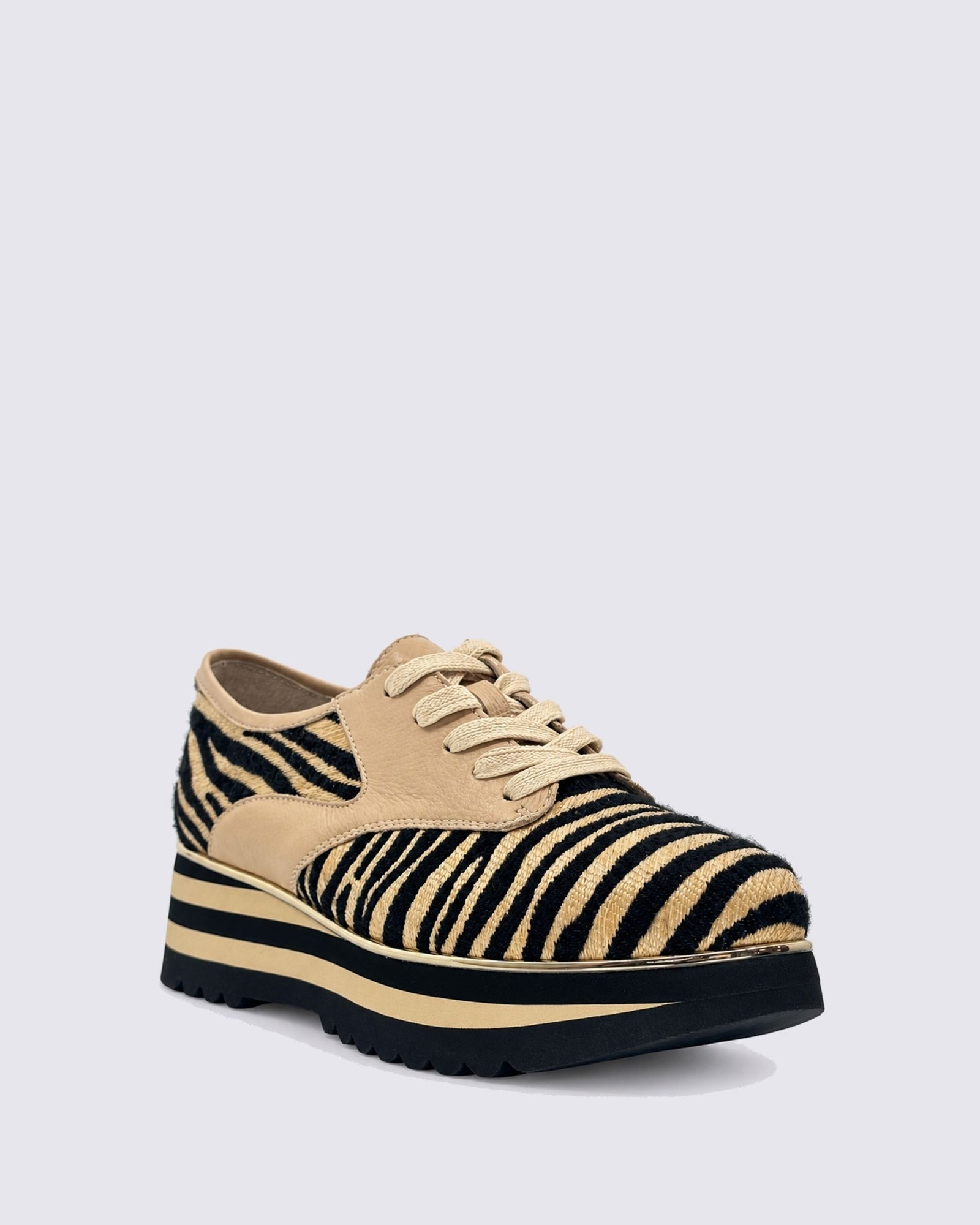 ENDO CAUSAL LACE UPS BLACK/TAN ZEBRA