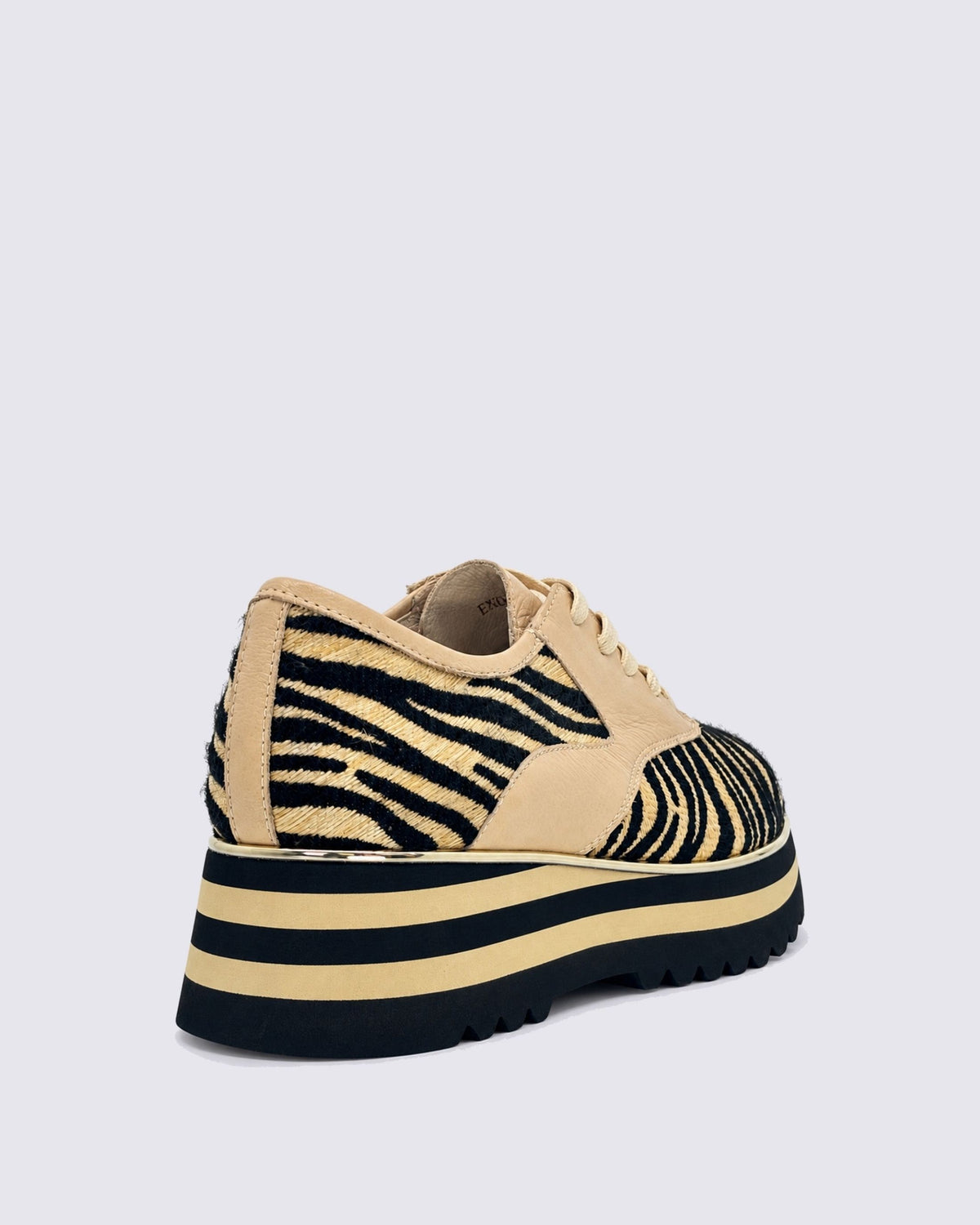 ENDO CAUSAL LACE UPS BLACK/TAN ZEBRA