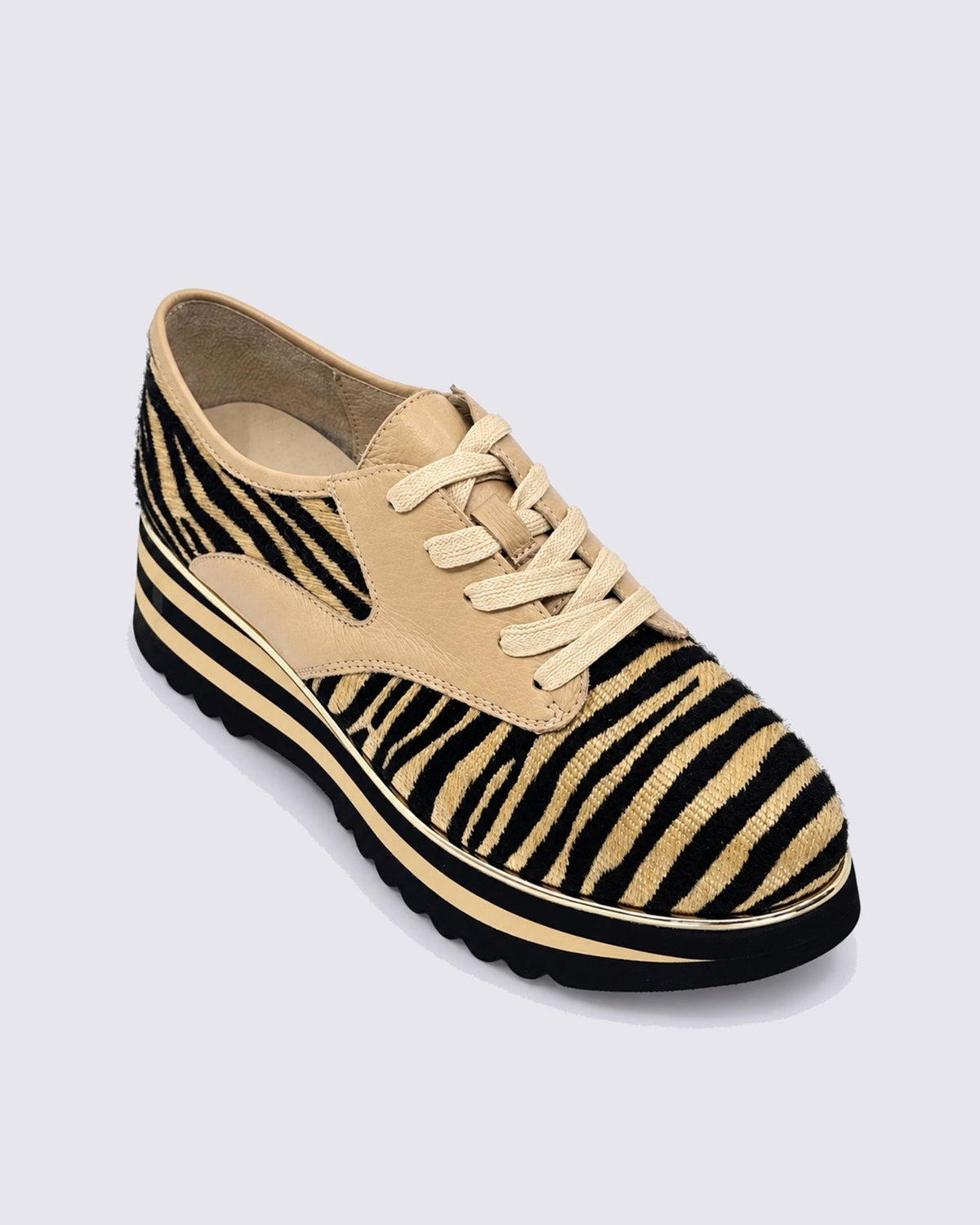 ENDO CAUSAL LACE UPS BLACK/TAN ZEBRA