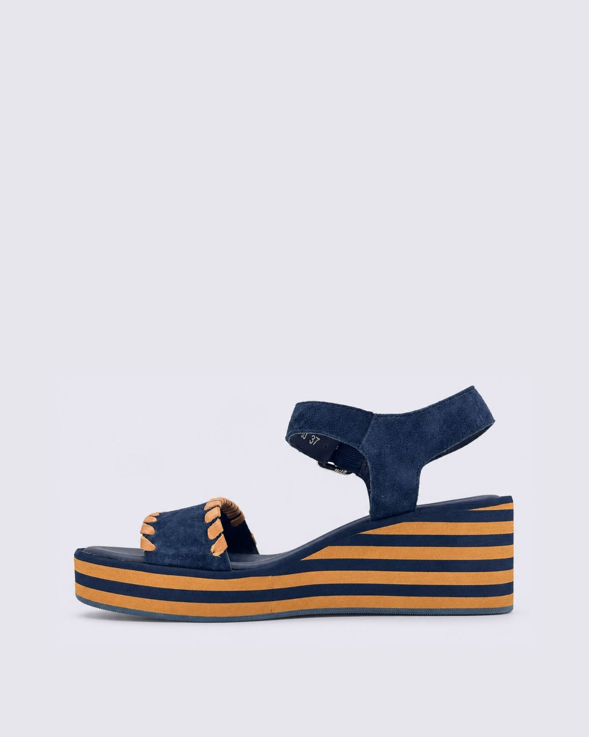 FALINE SANDALS NAVY SUEDE TAN