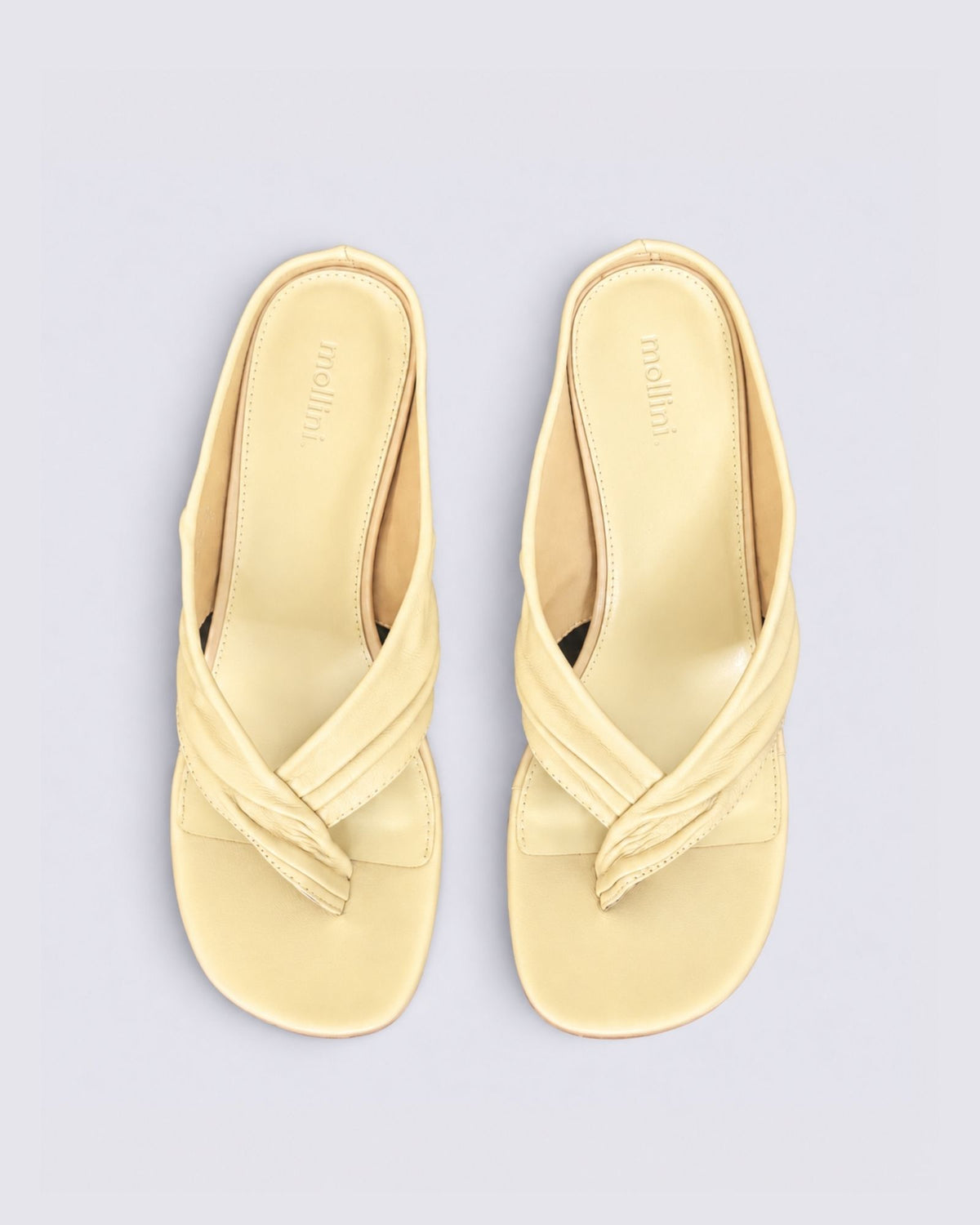 FEBBE WEDGE SANDALS FADED LEMON