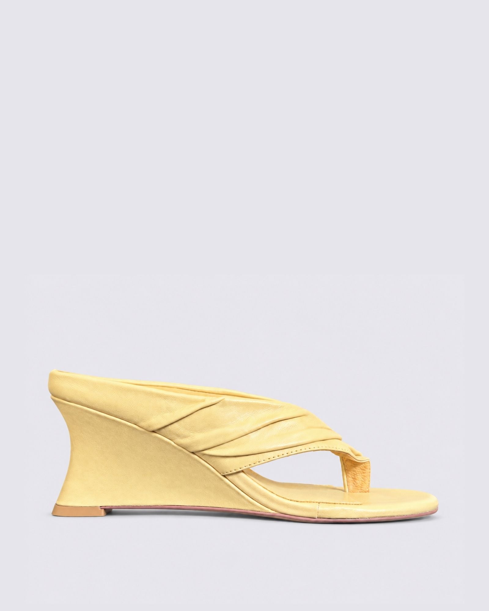 FEBBE WEDGE SANDALS FADED LEMON