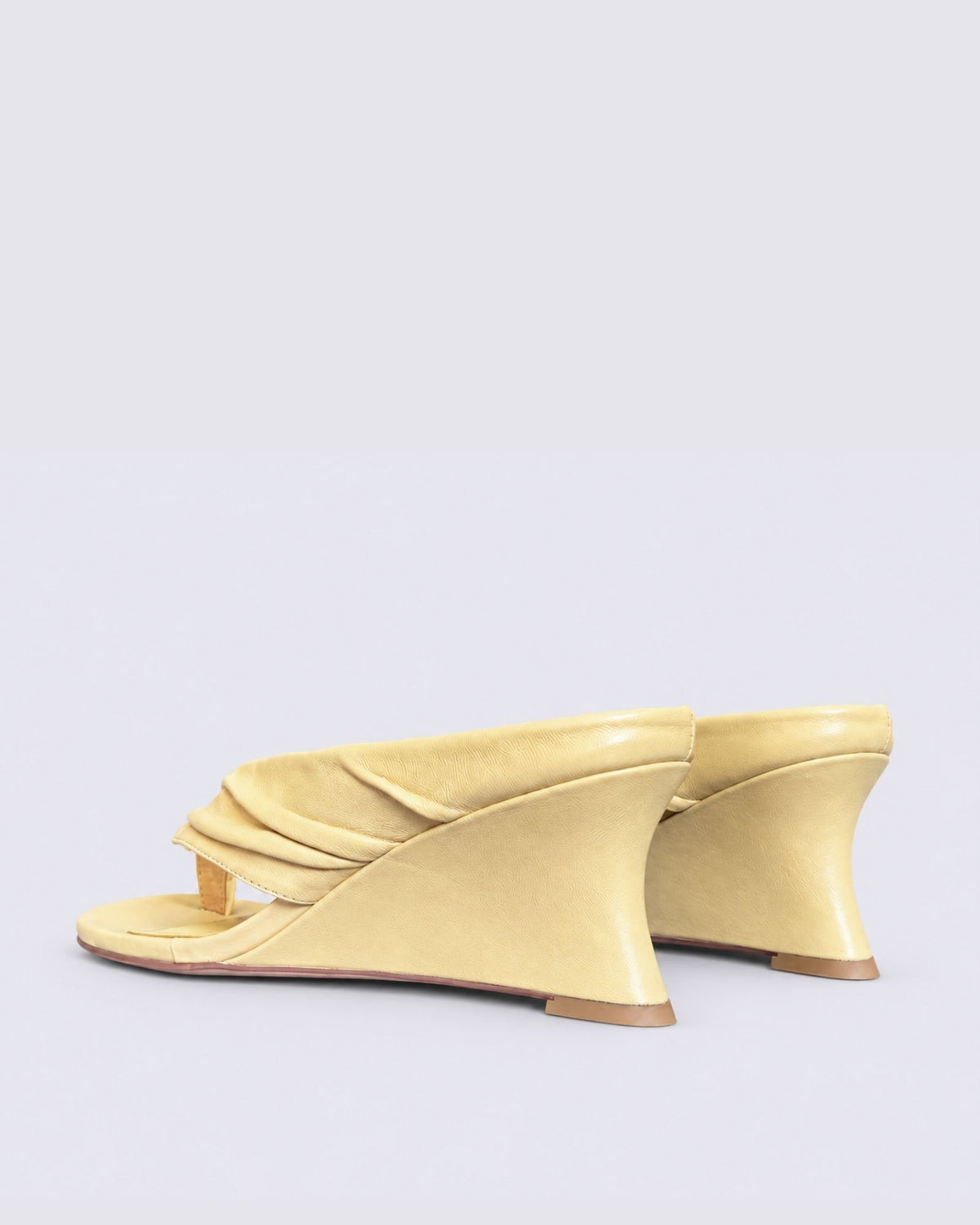 FEBBE WEDGE SANDALS FADED LEMON