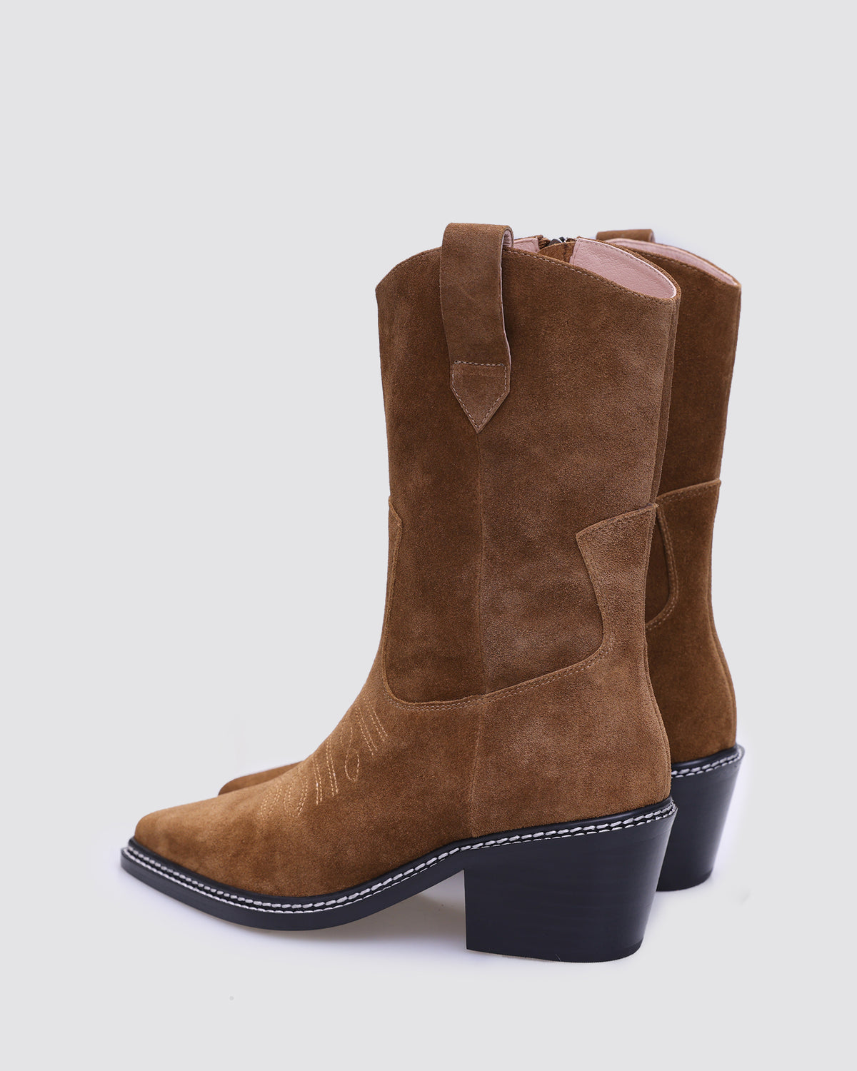 FEVER COWBOY BOOTS TAN SUEDE
