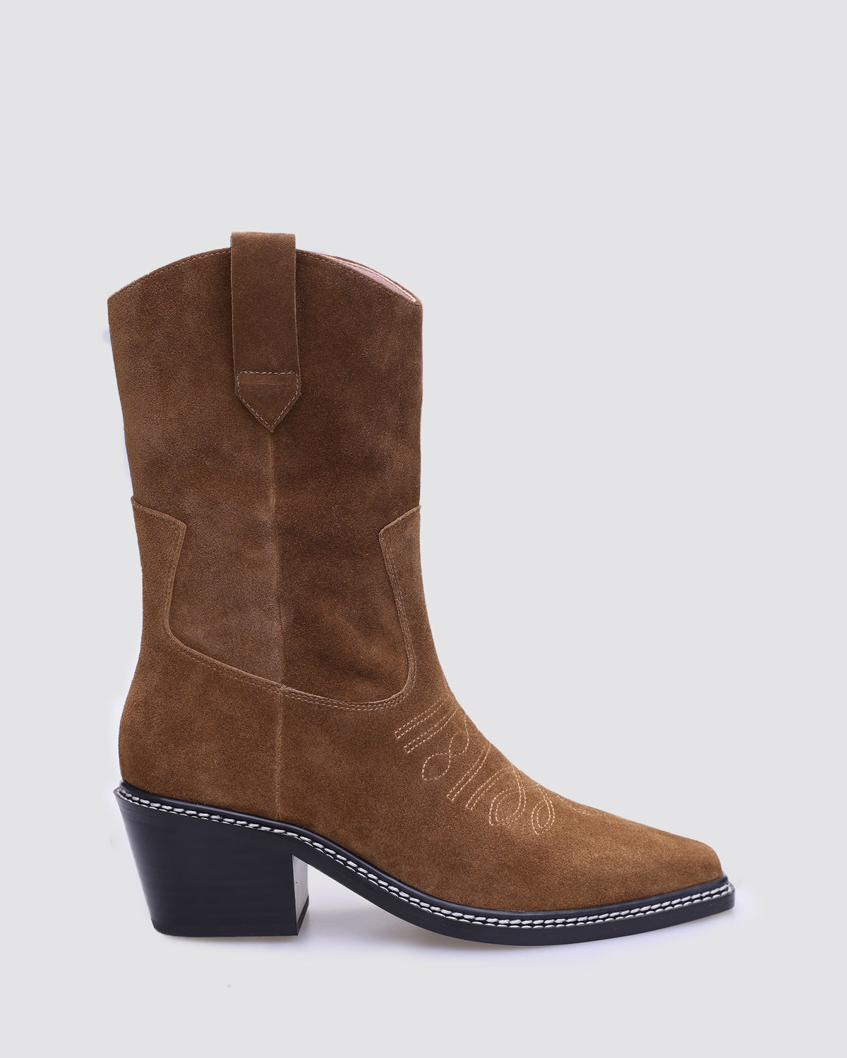 FEVER COWBOY BOOTS TAN SUEDE