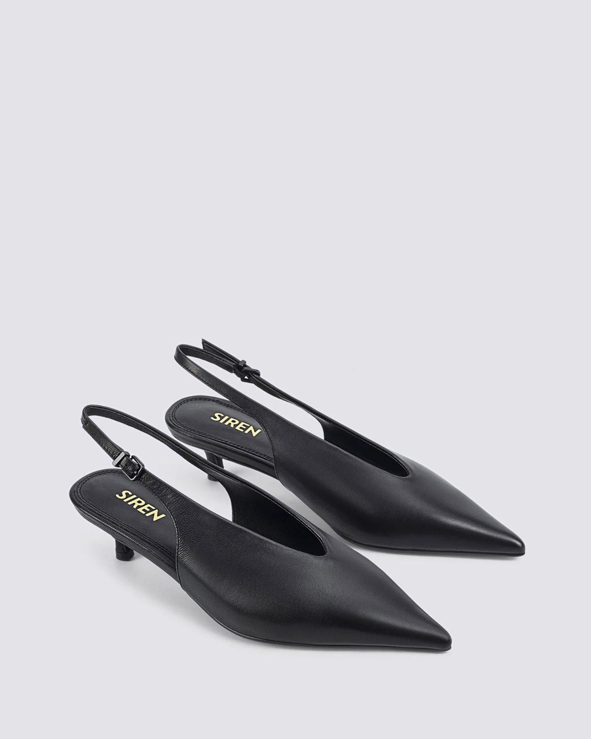 FLY POINT TOE SLINGBACK BLACK