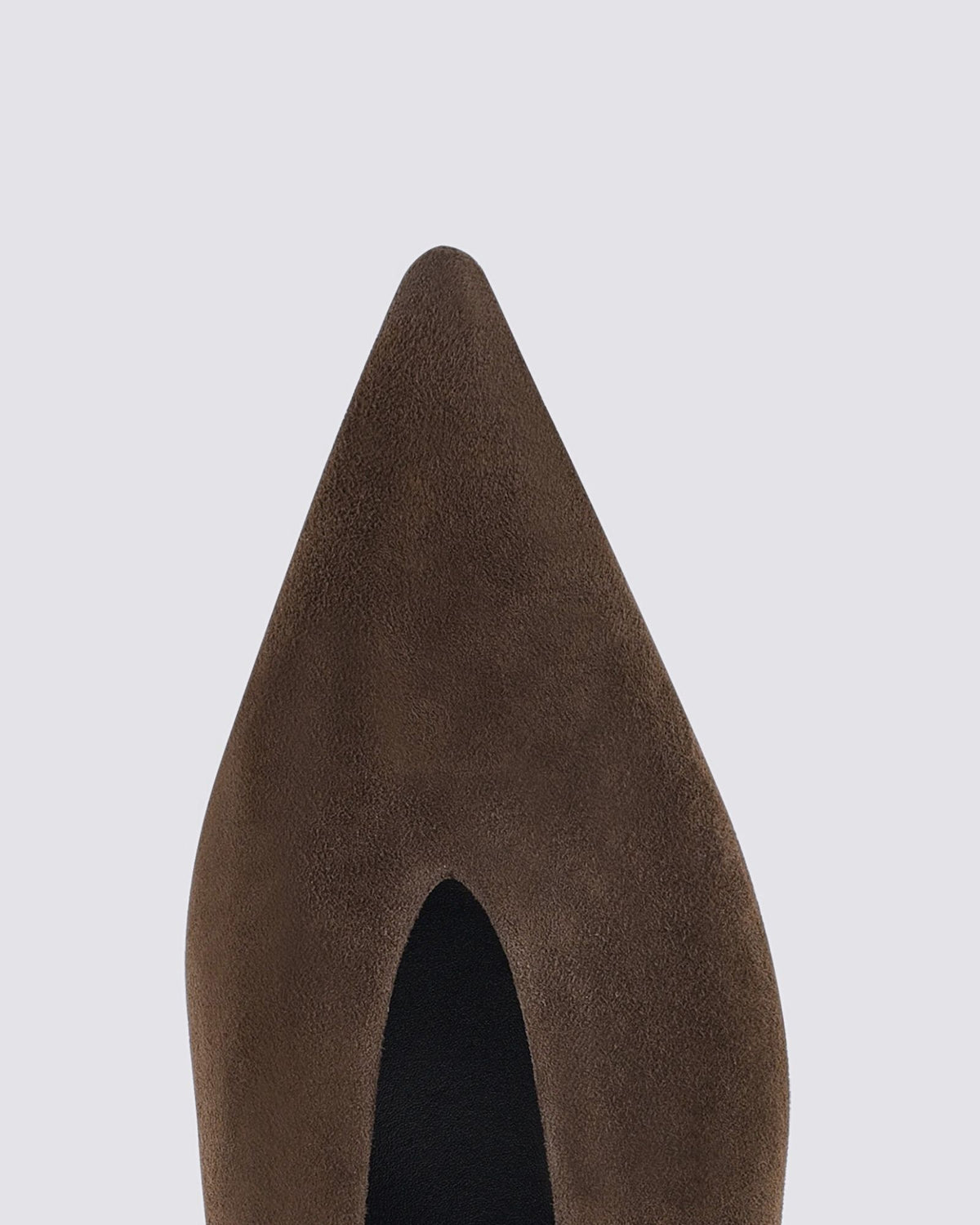 FLY POINT TOE SLINGBACKS CHOCOLATE BROWN SUEDE