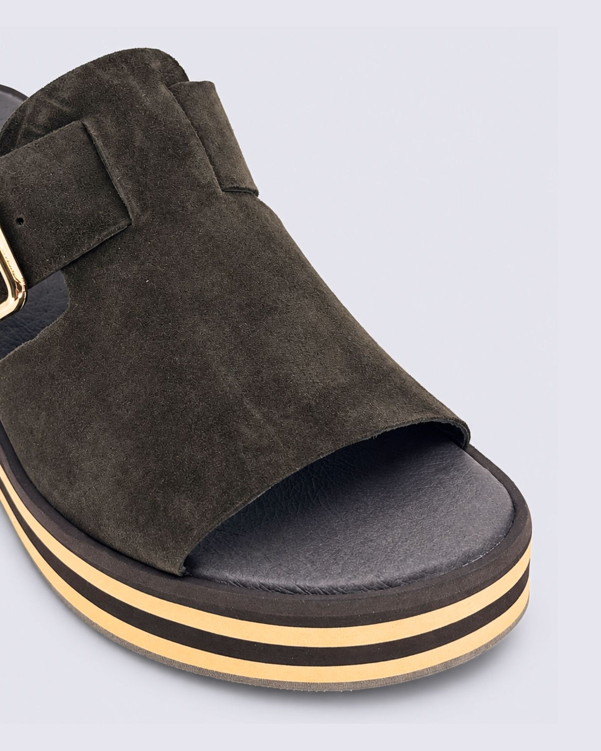 FOGAL WEDGES CHOCOLATE SUEDE