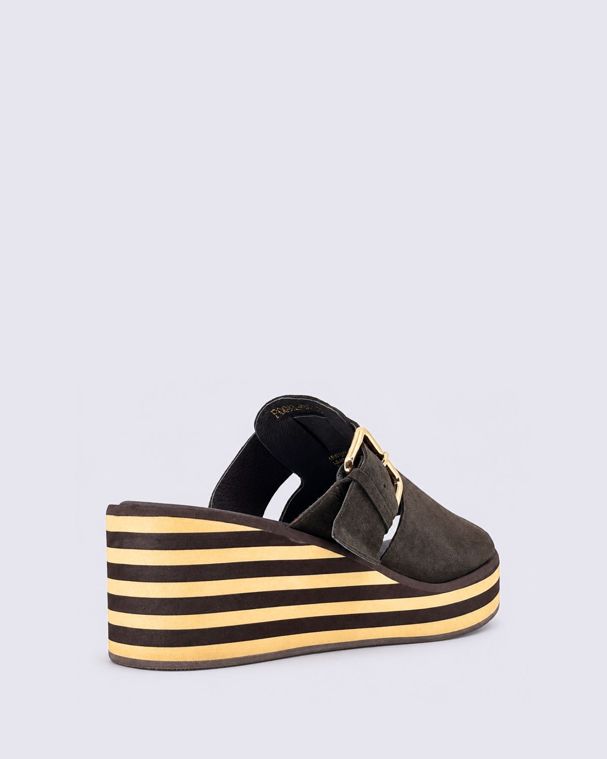 FOGAL WEDGES CHOCOLATE SUEDE