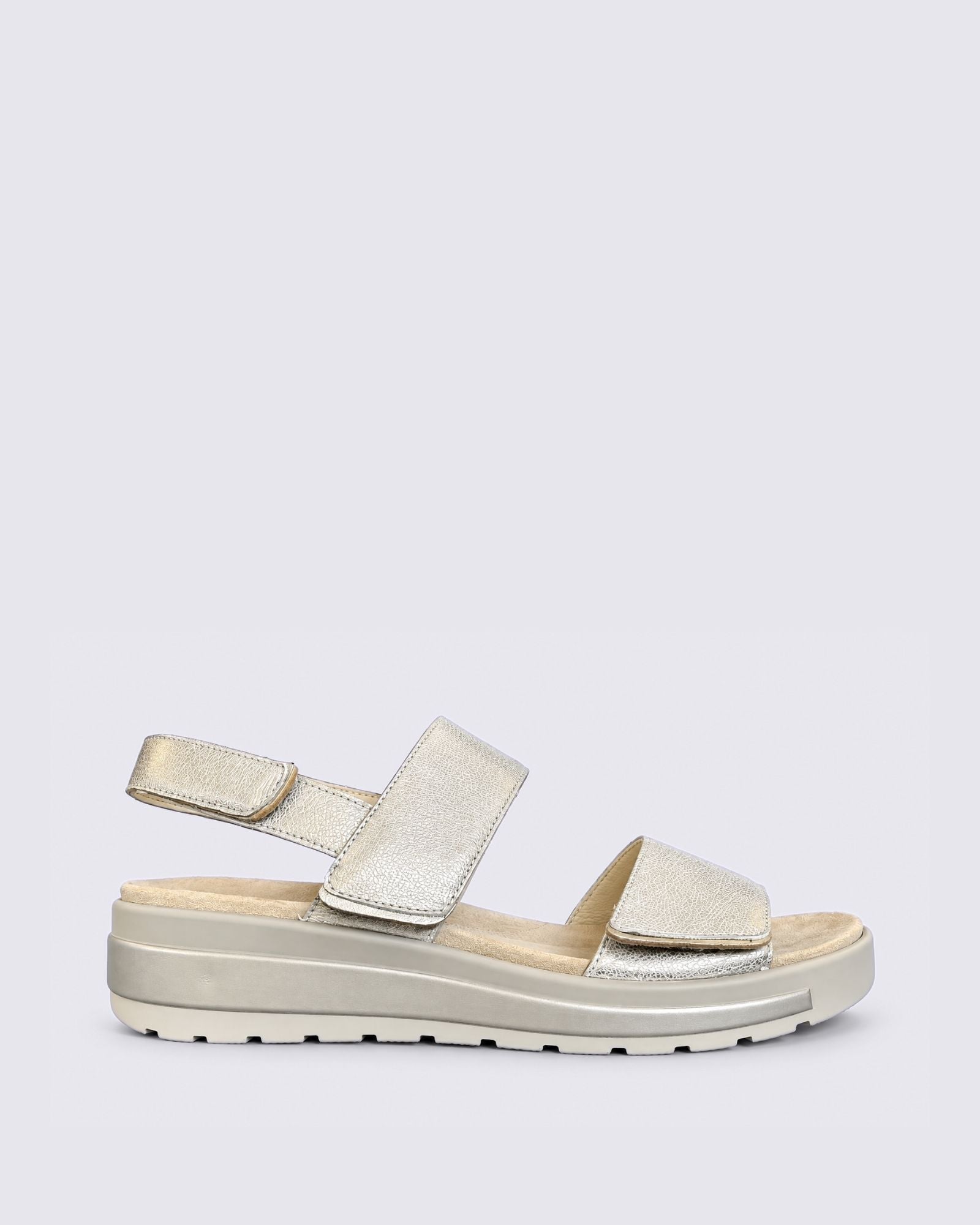 GARLIN W-ZR SANDALS BEIGE/GOLD