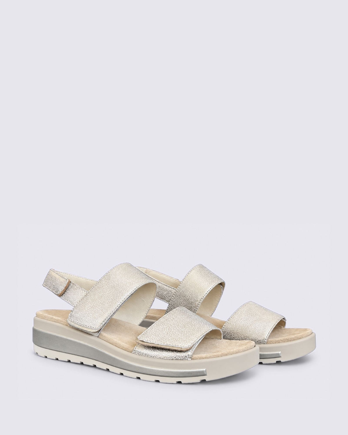 GARLIN W-ZR SANDALS BEIGE/GOLD