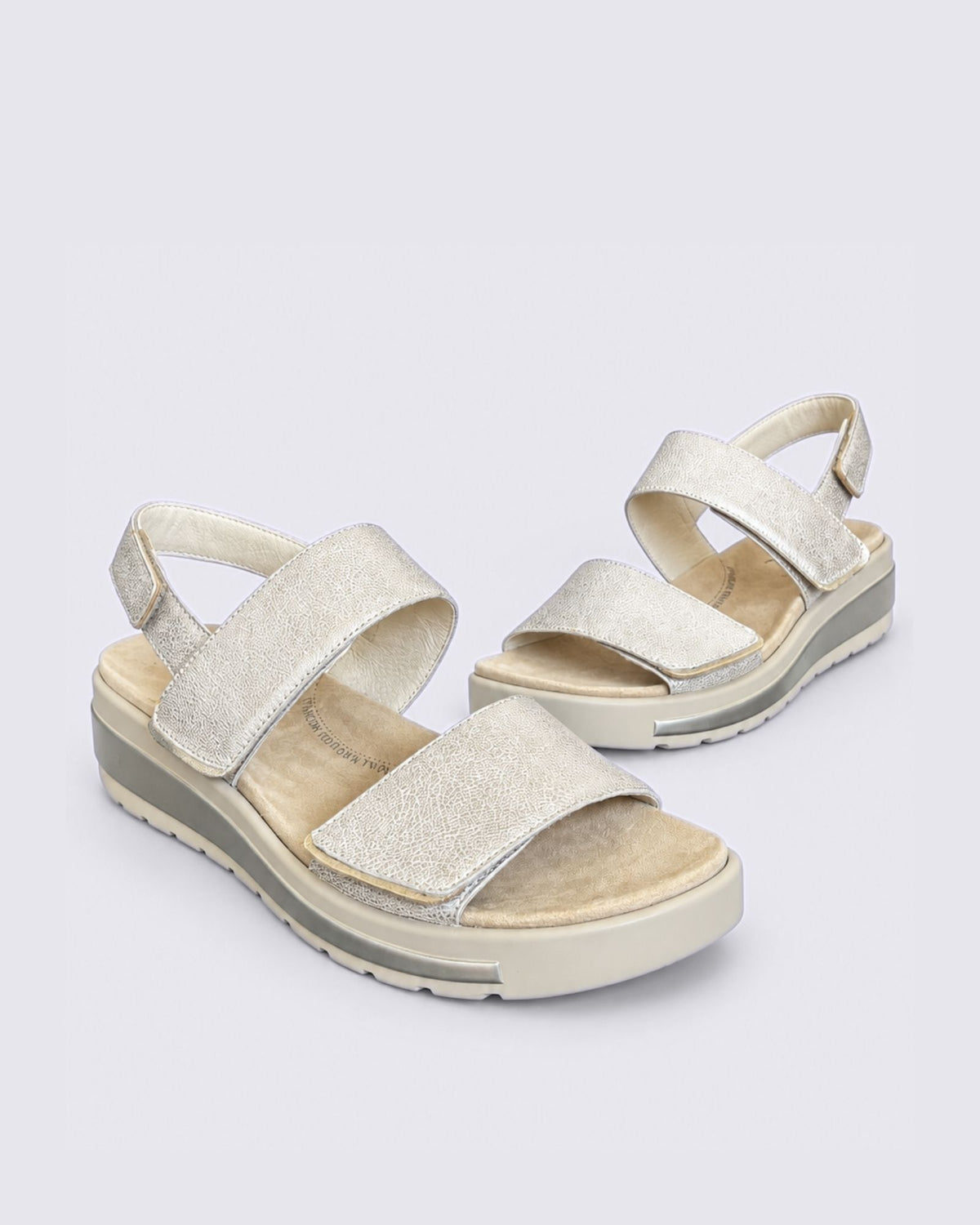 GARLIN W-ZR SANDALS BEIGE/GOLD