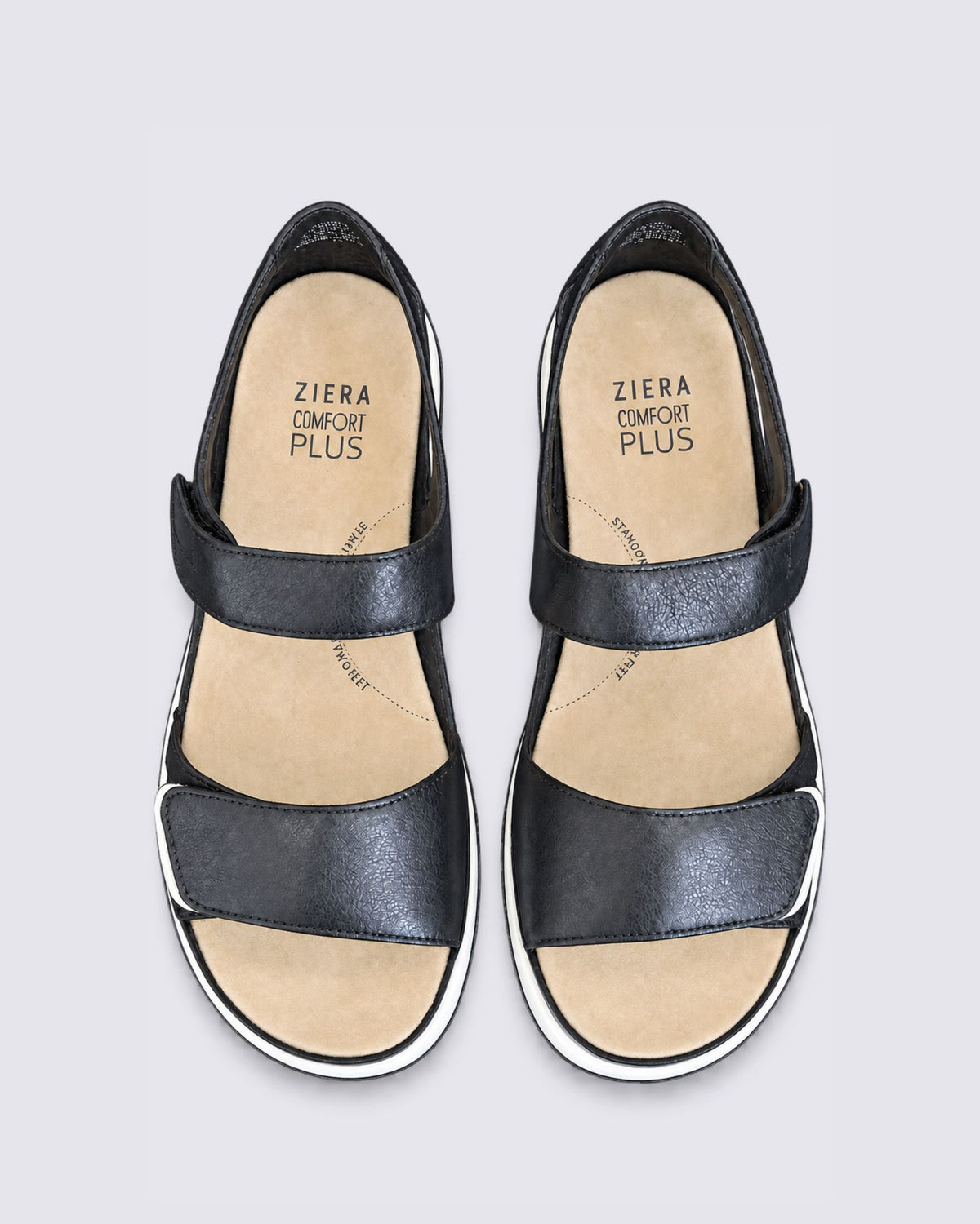 GEDD W-ZR SANDALS BLACK/WHITE