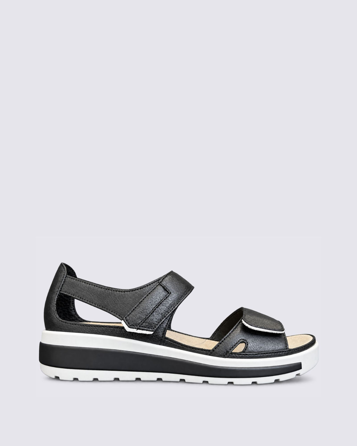 GEDD W-ZR SANDALS BLACK/WHITE