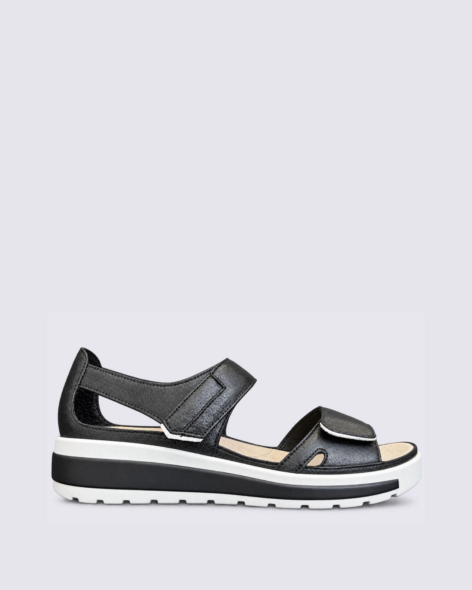 GEDD W-ZR SANDALS BLACK/WHITE