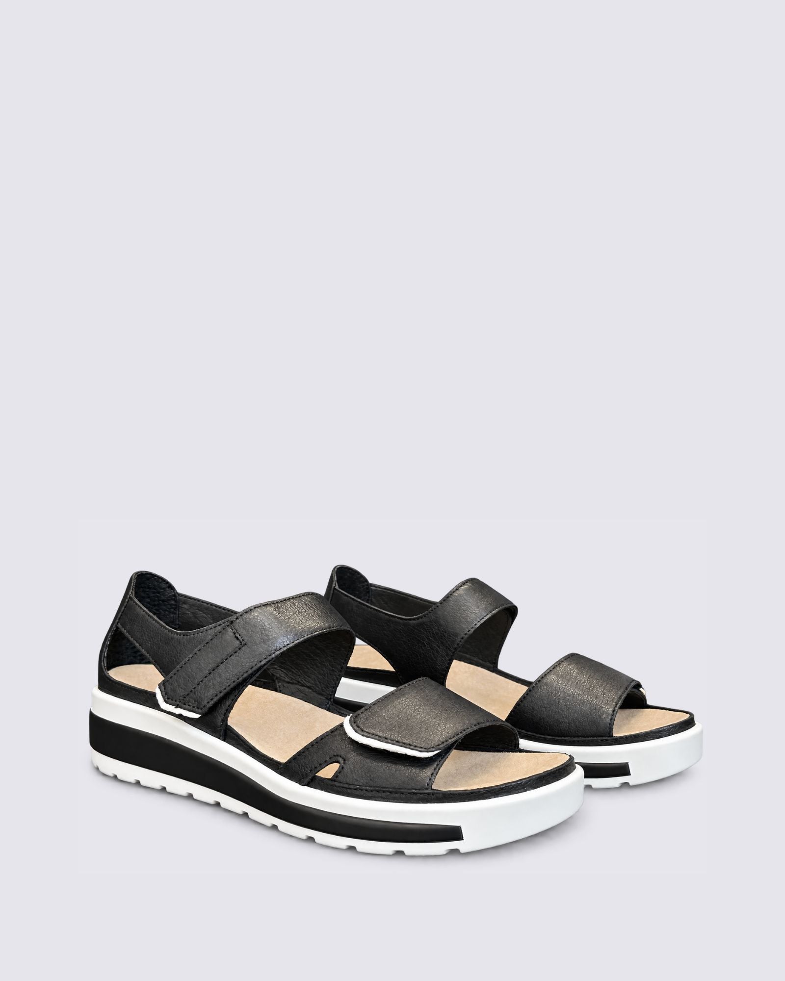 GEDD W-ZR SANDALS BLACK/WHITE