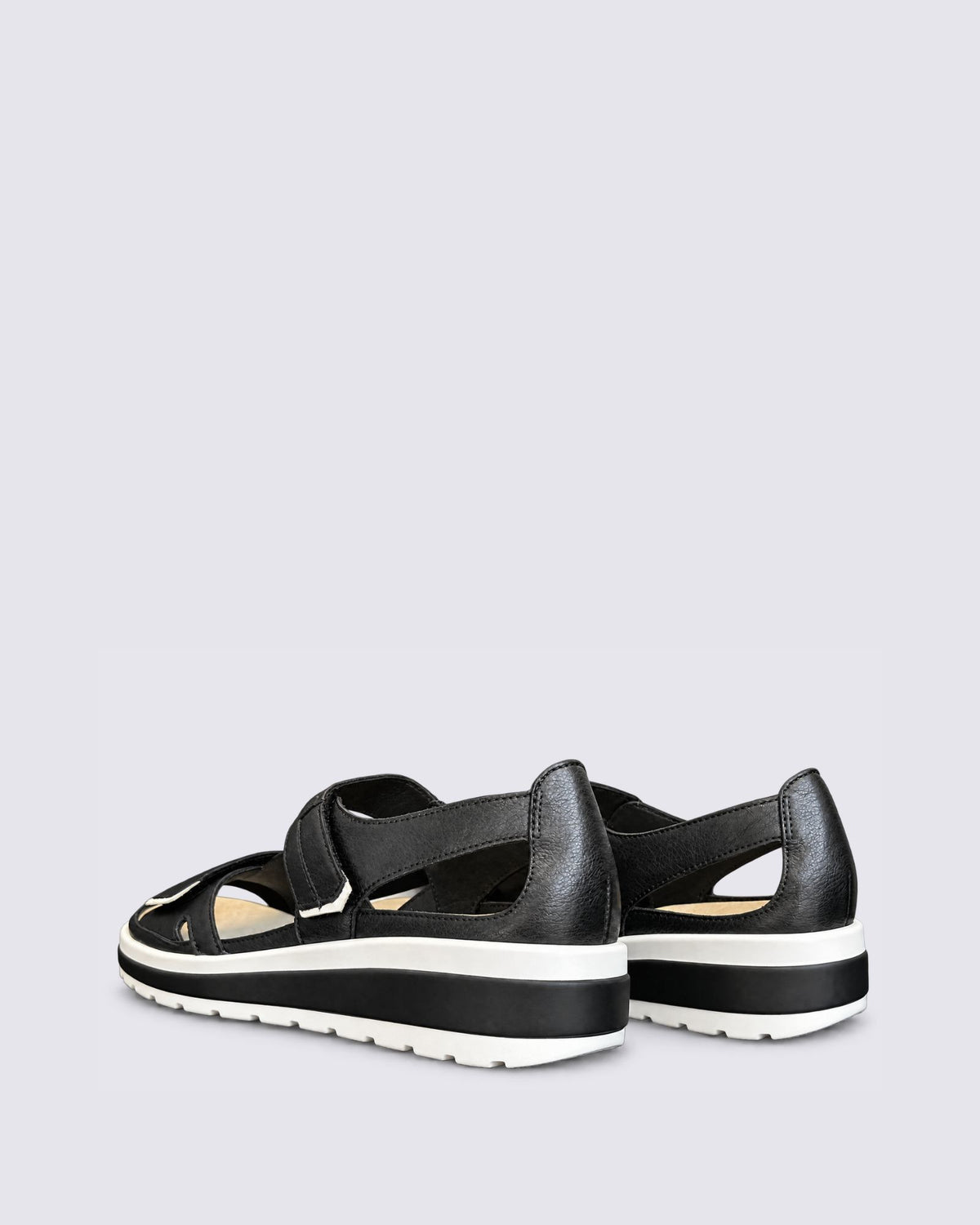 GEDD W-ZR SANDALS BLACK/WHITE