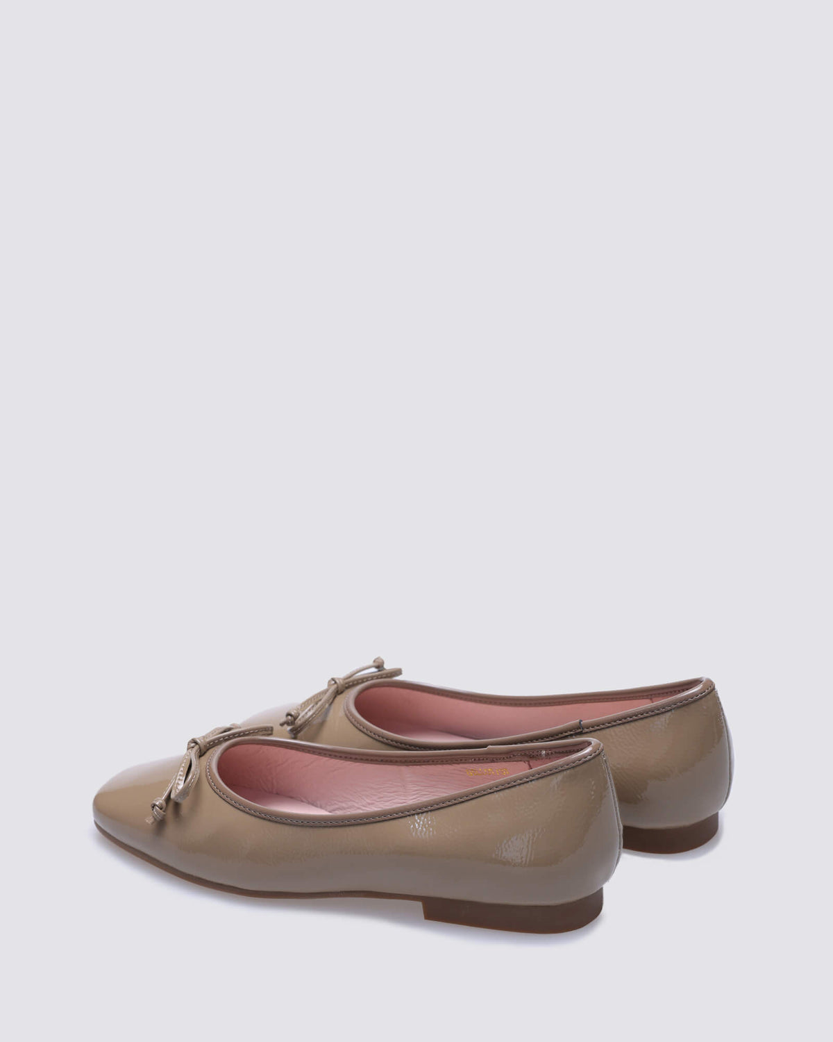 GILLOT BALLET FLATS TAUPE PATENT LEATHER