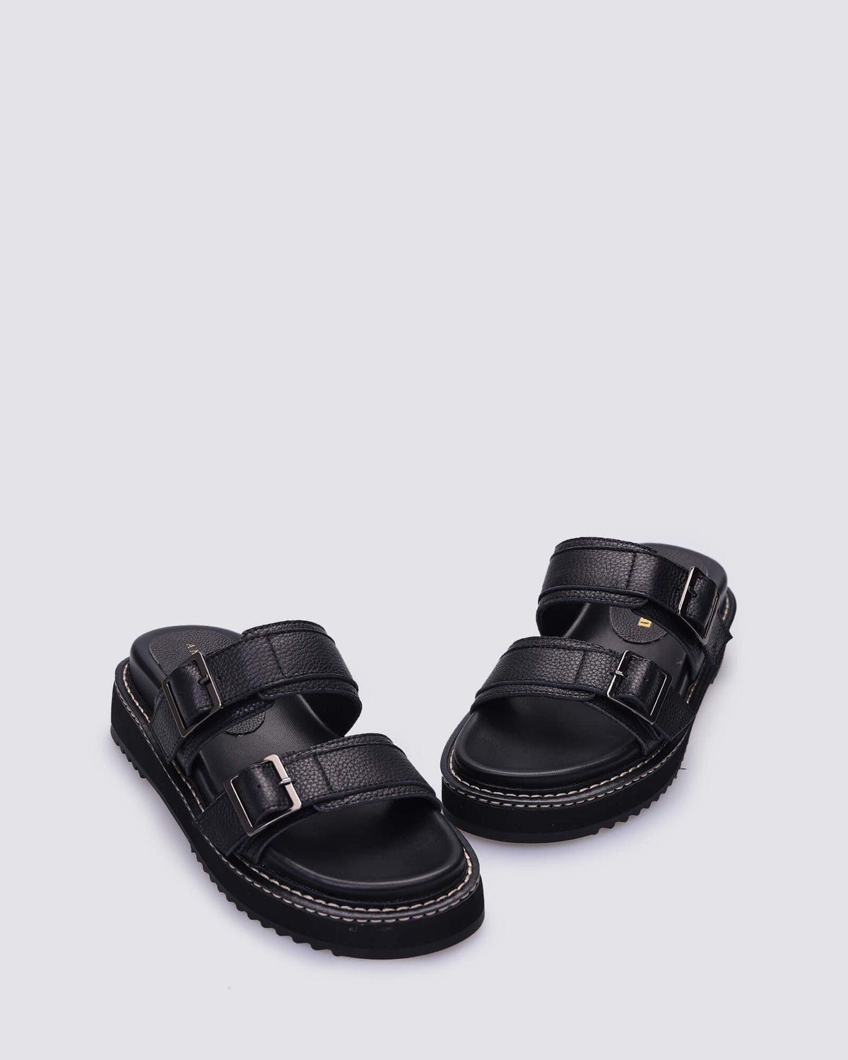 GIMLET SANDALS BLACK LEATHER