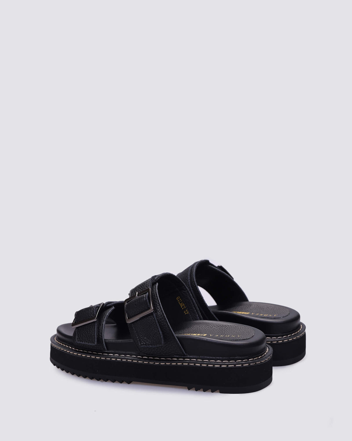 GIMLET SANDALS BLACK LEATHER