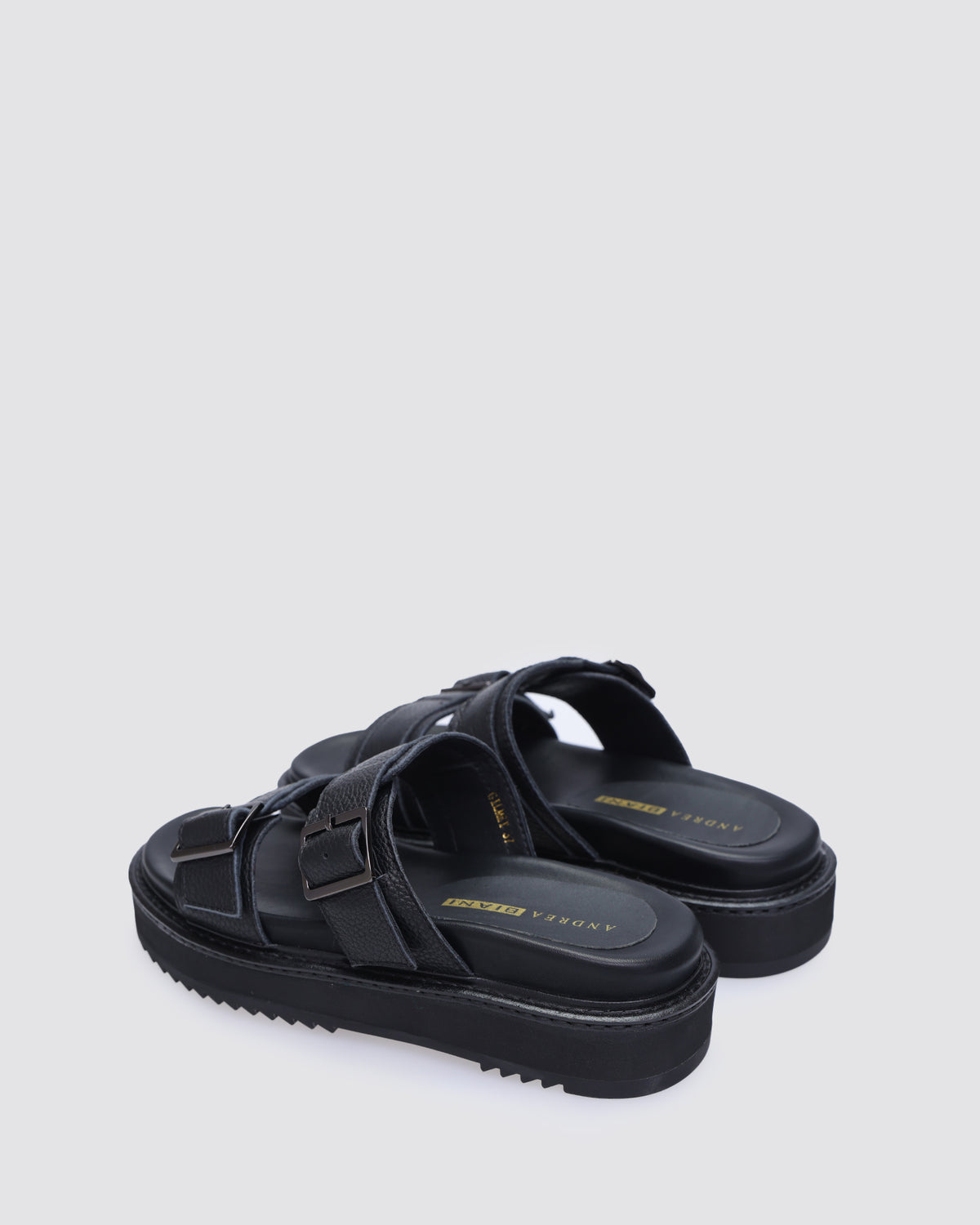 GIMLET SANDALS BLACK LEATHER