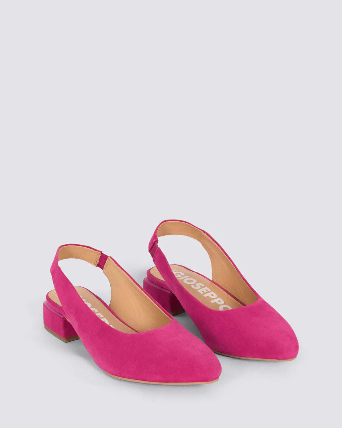 MUHURR SLINGBACK HEELS FUCHSIA SUEDE