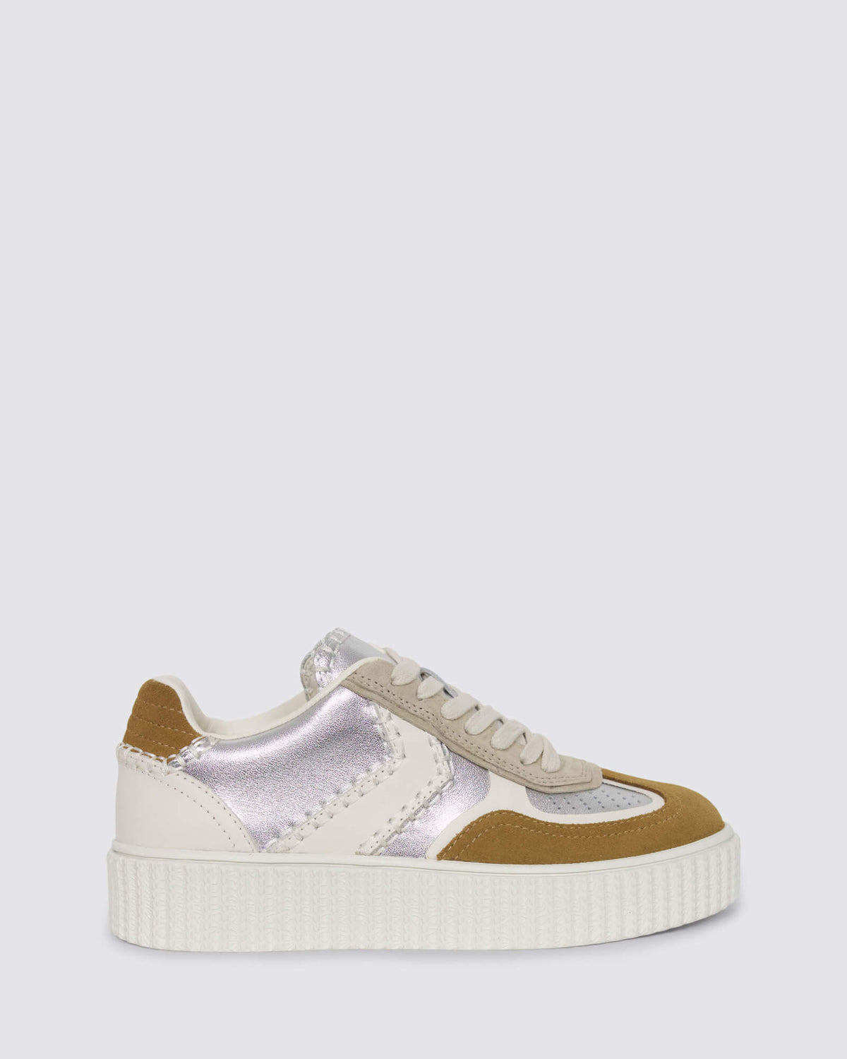 FLEETWOOD SNEAKERS SILVER LEATHER