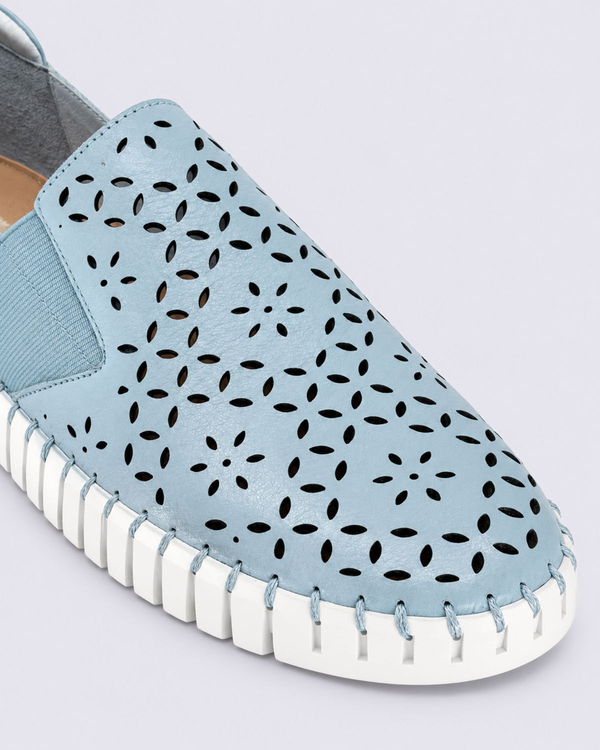 HAREL FLATS DENIM/WHITE