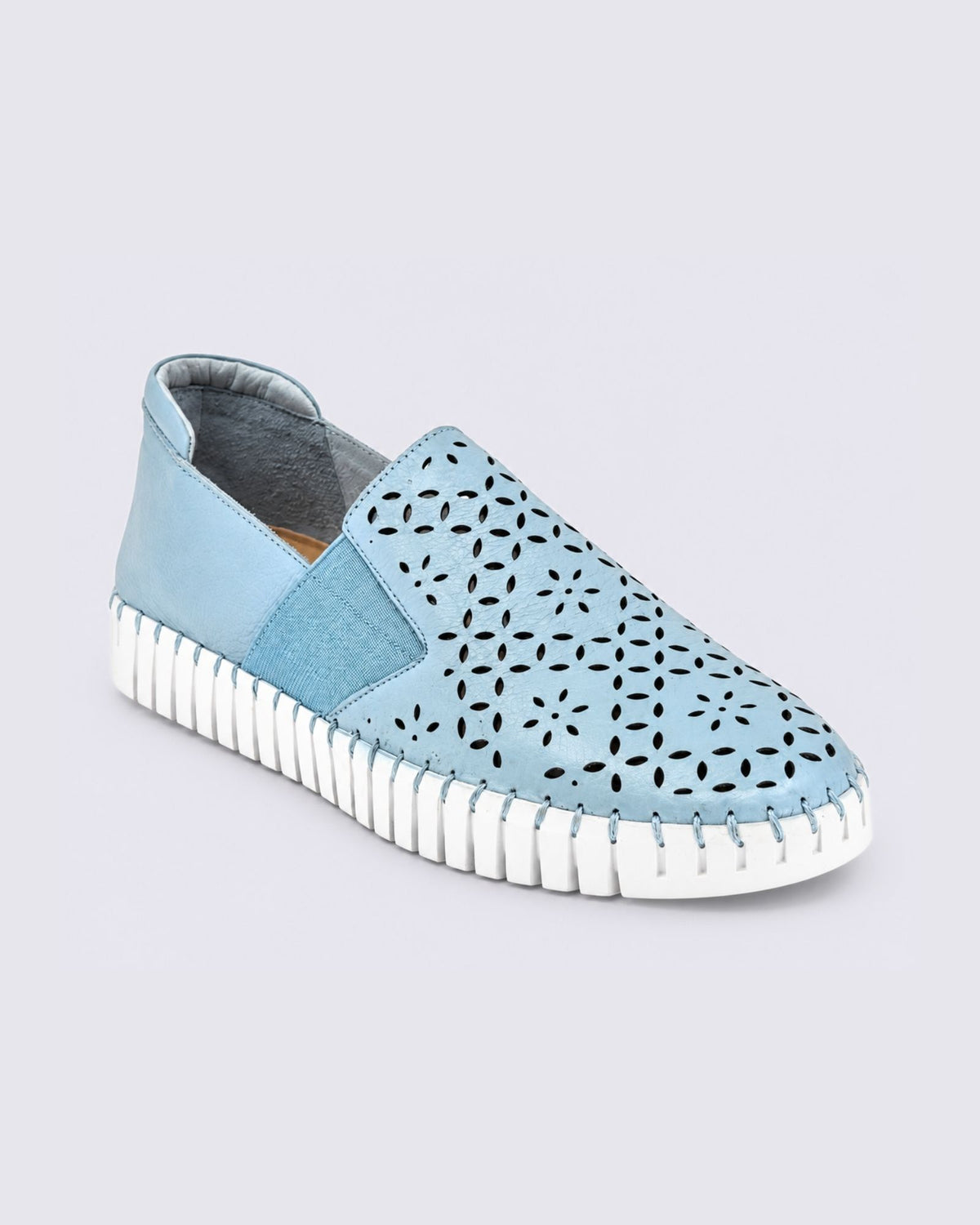 HAREL FLATS DENIM/WHITE