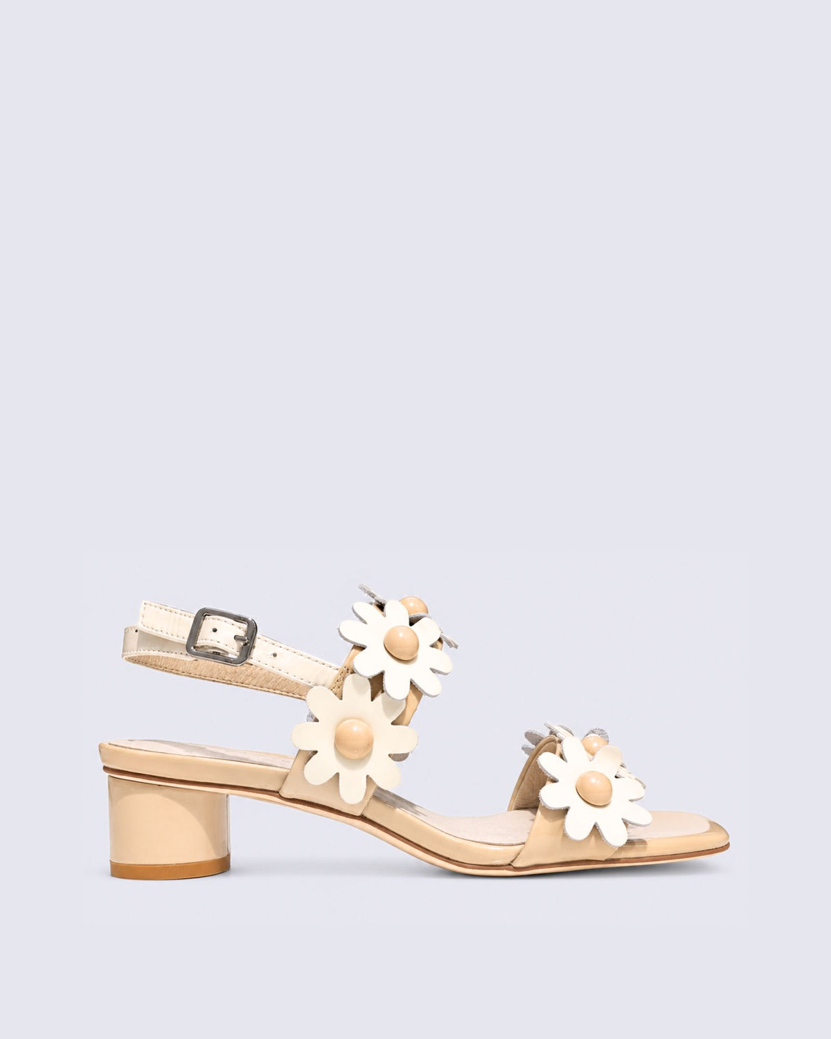 HATSYL HEELS NOUGAT/IVORY