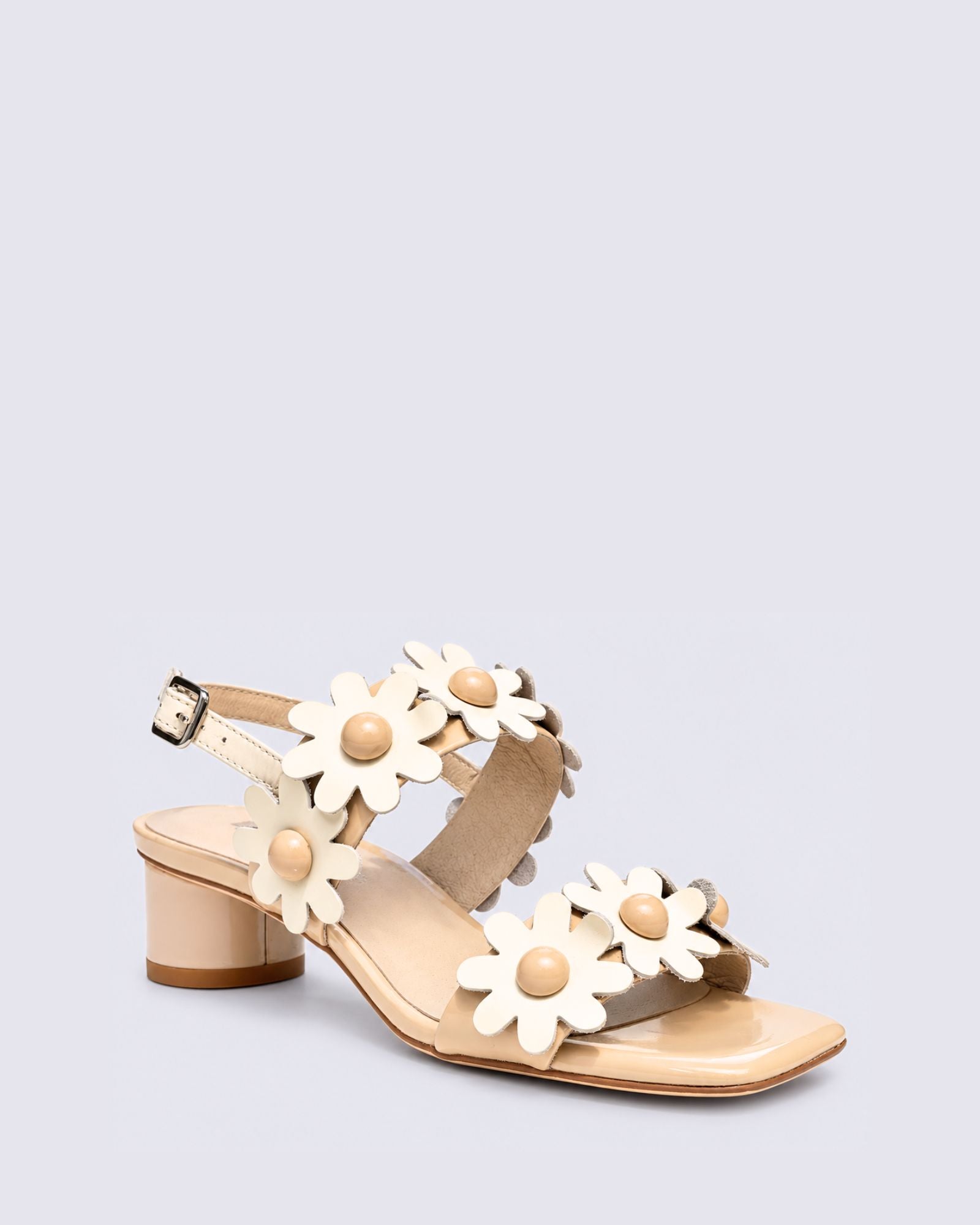HATSYL HEELS NOUGAT/IVORY