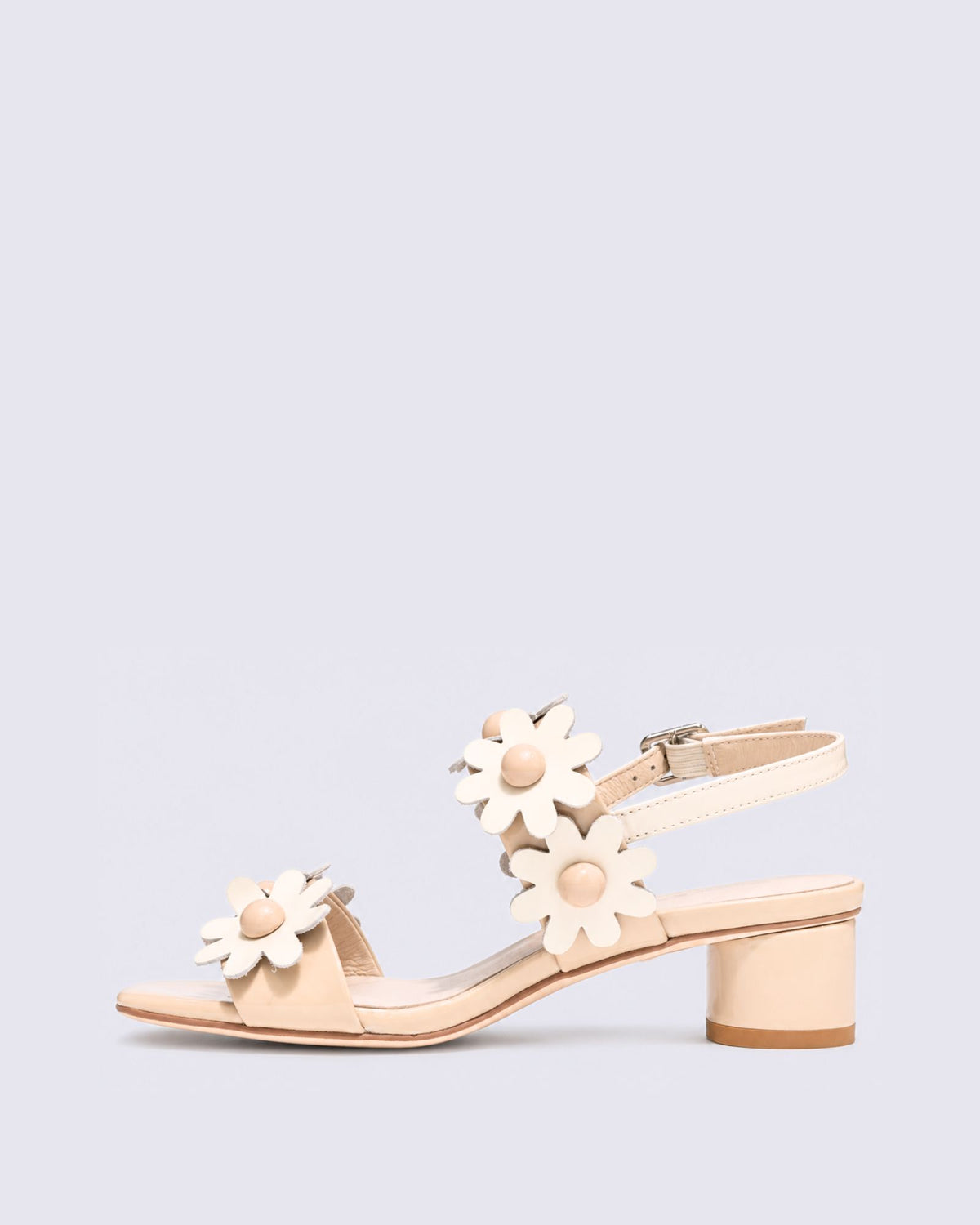 HATSYL HEELS NOUGAT/IVORY