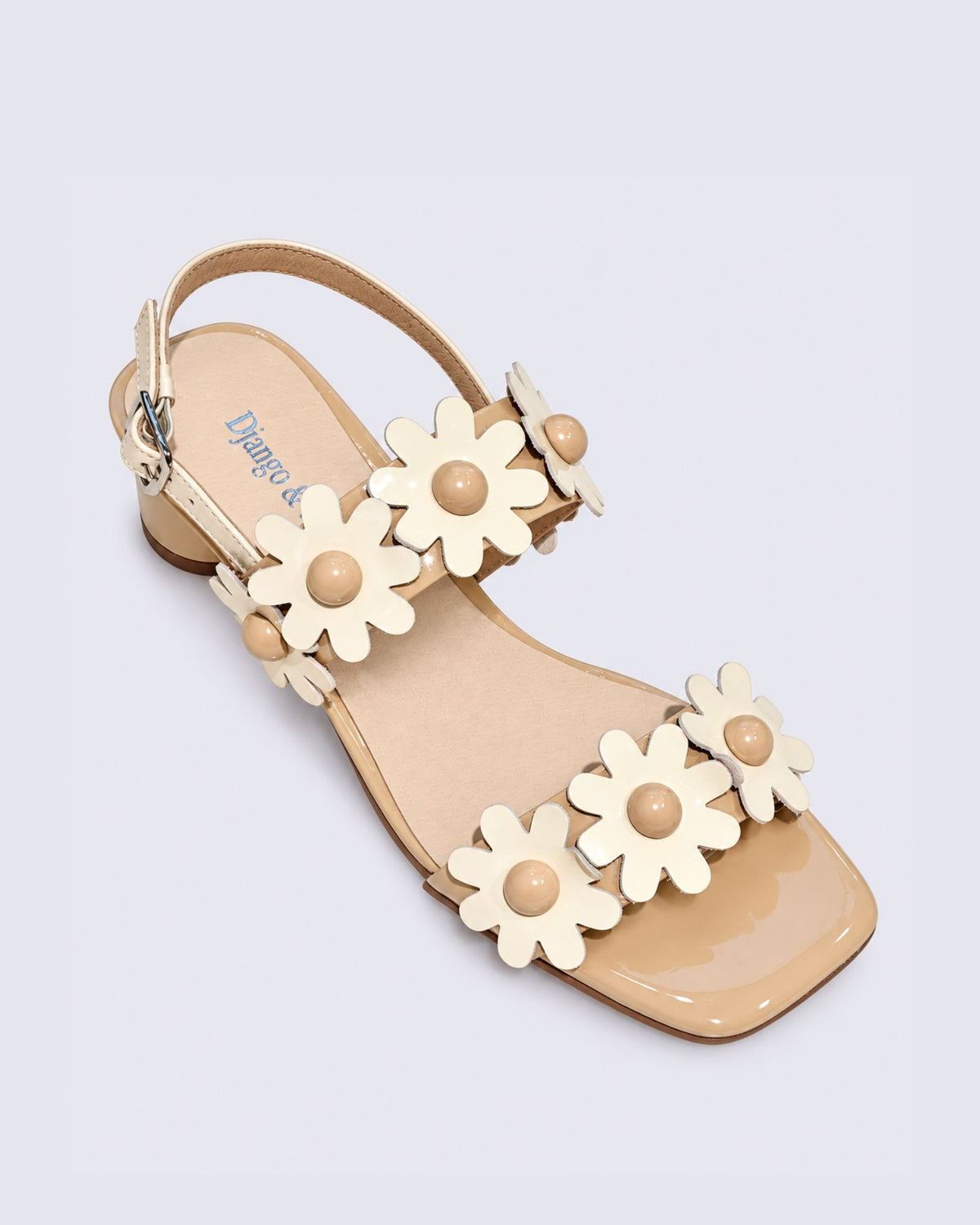 HATSYL HEELS NOUGAT/IVORY