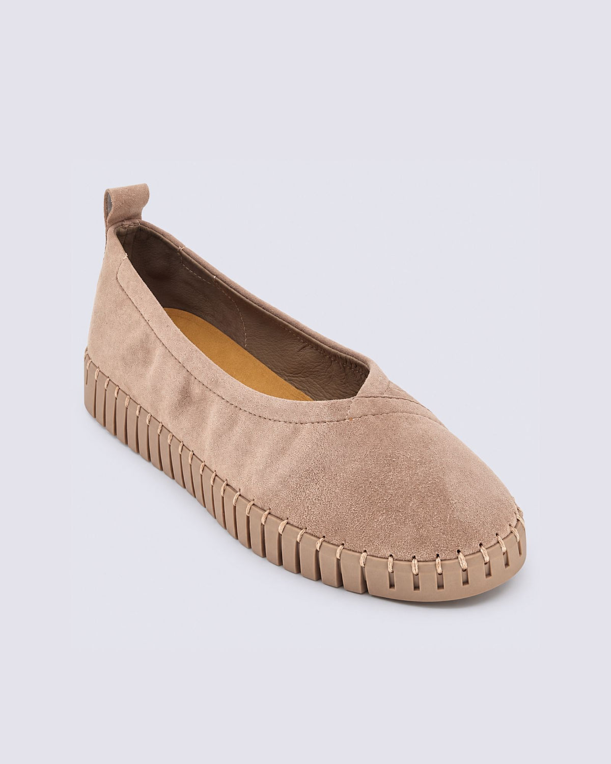 HEATON FLATS MUSHROOM SUEDE