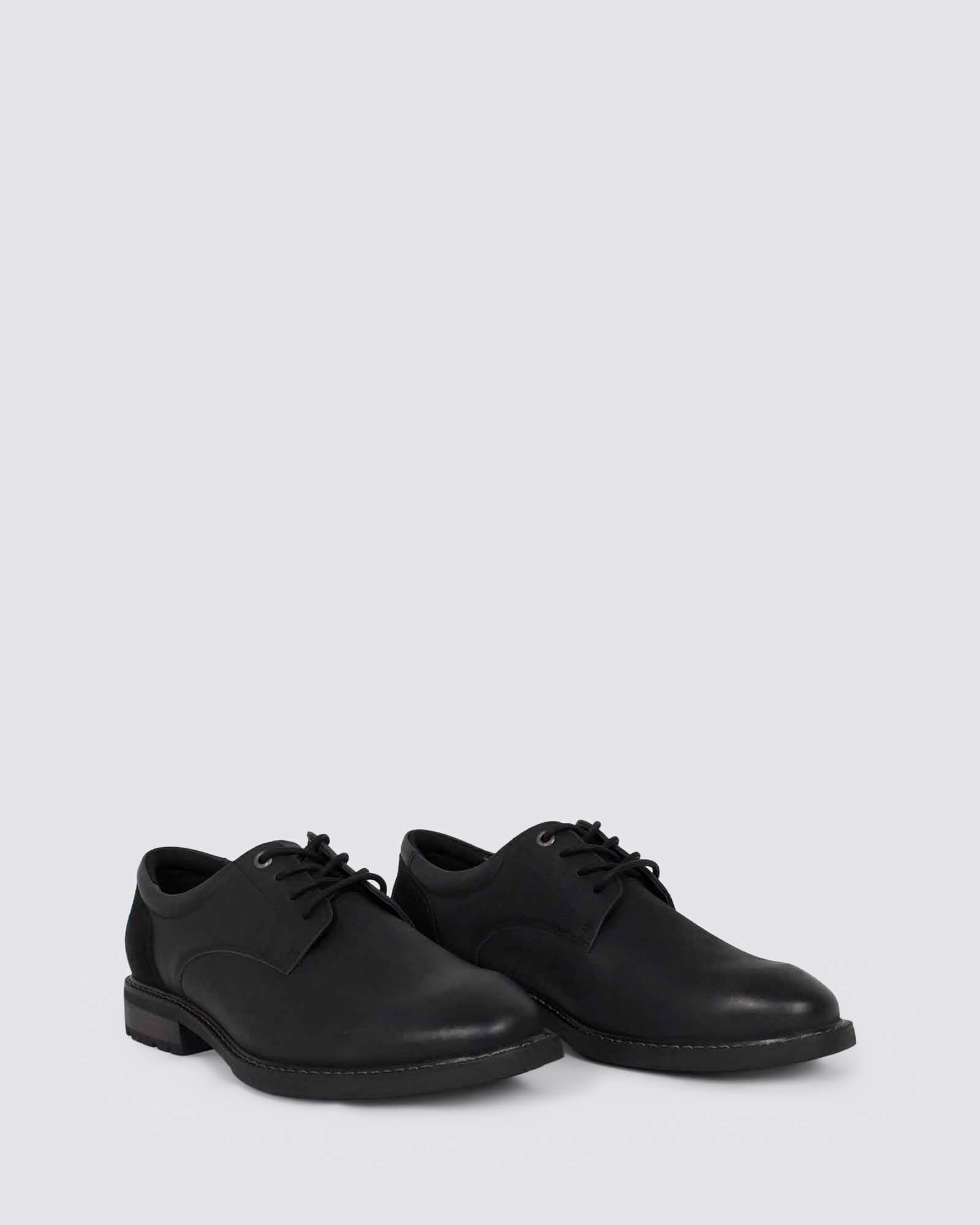 LEADER MENS DRESS SHOES BLACK