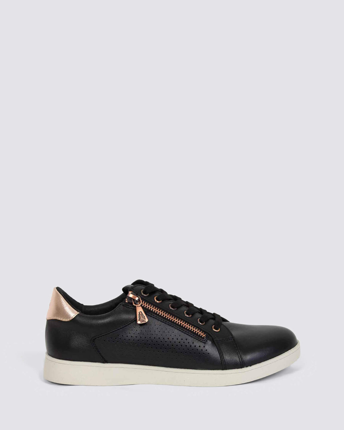 MIMOSA PERF SNEAKERS BLACK/COPPER