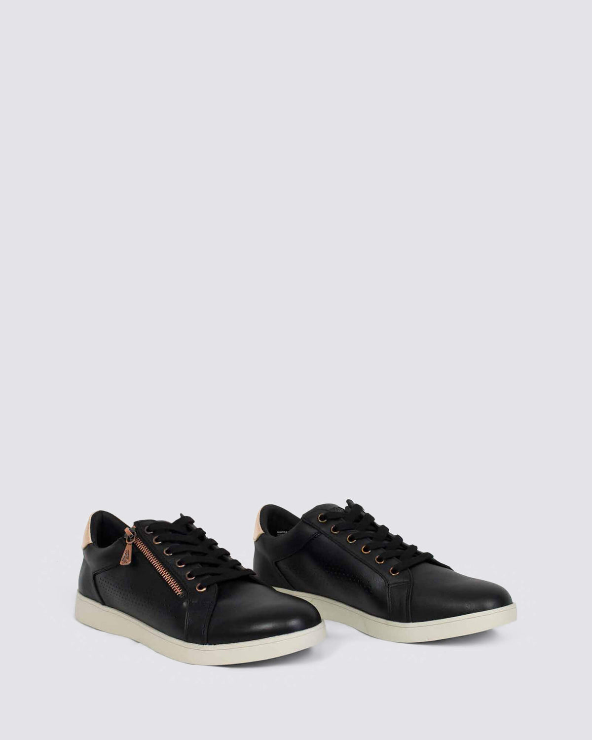 MIMOSA PERF SNEAKERS BLACK/COPPER