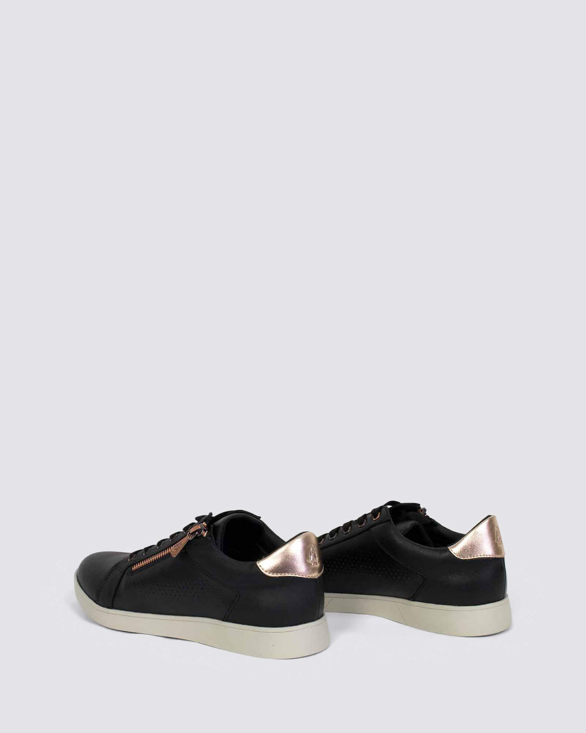 MIMOSA PERF SNEAKERS BLACK/COPPER