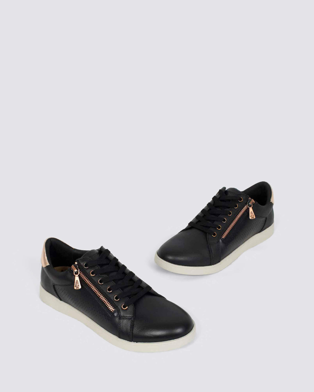 MIMOSA PERF SNEAKERS BLACK/COPPER