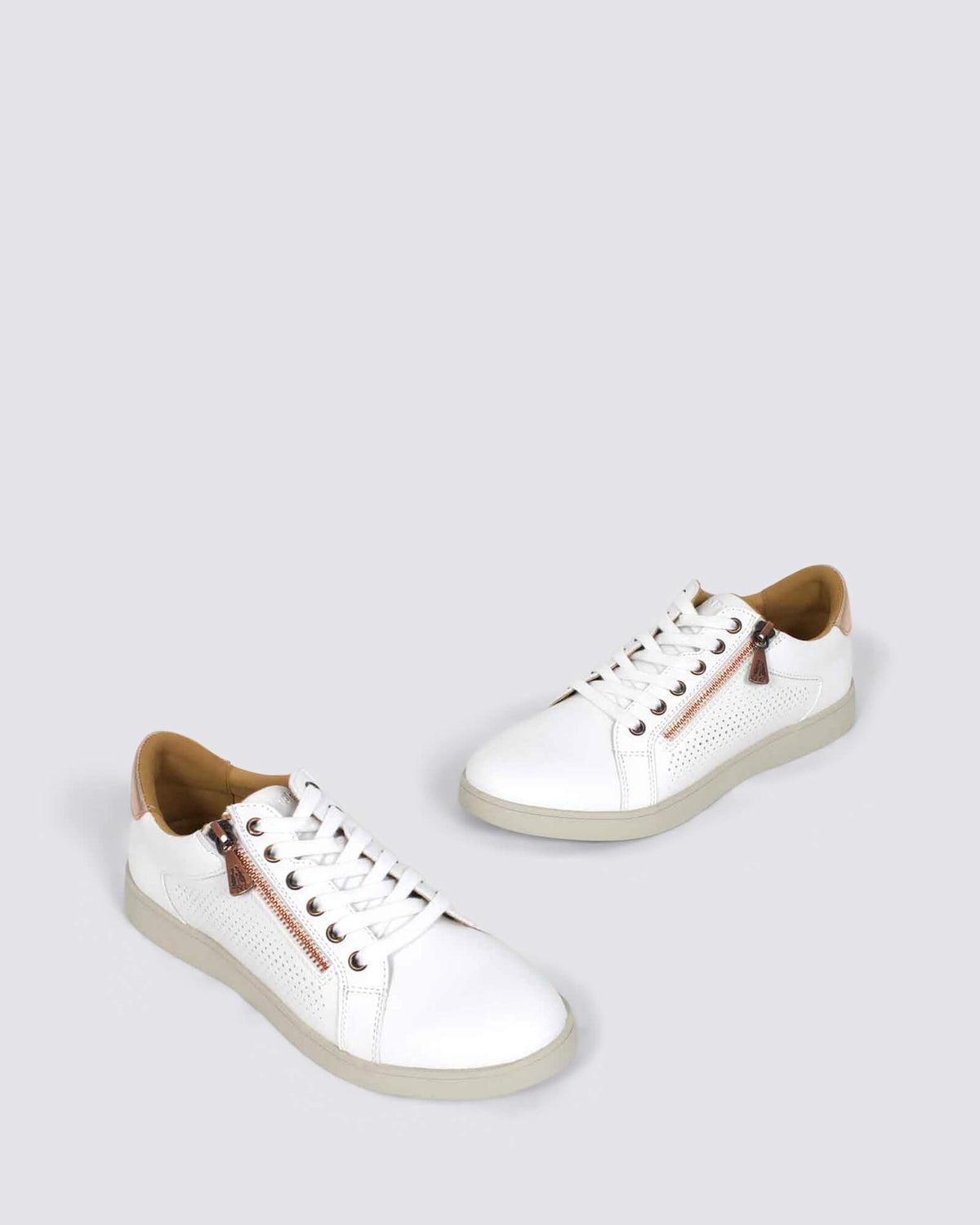 MIMOSA PERF SNEAKERS WHITE/COPPER