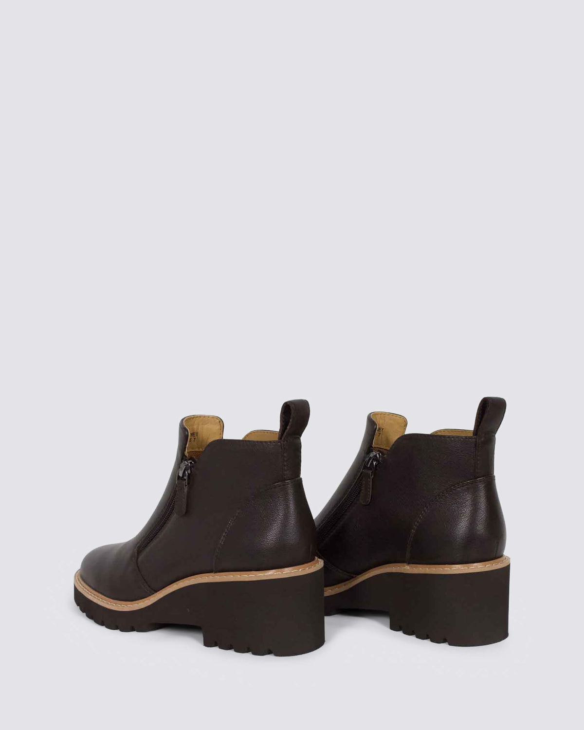 WHITNEY WEDGE ANKLE BOOTS GROUND COFFEE