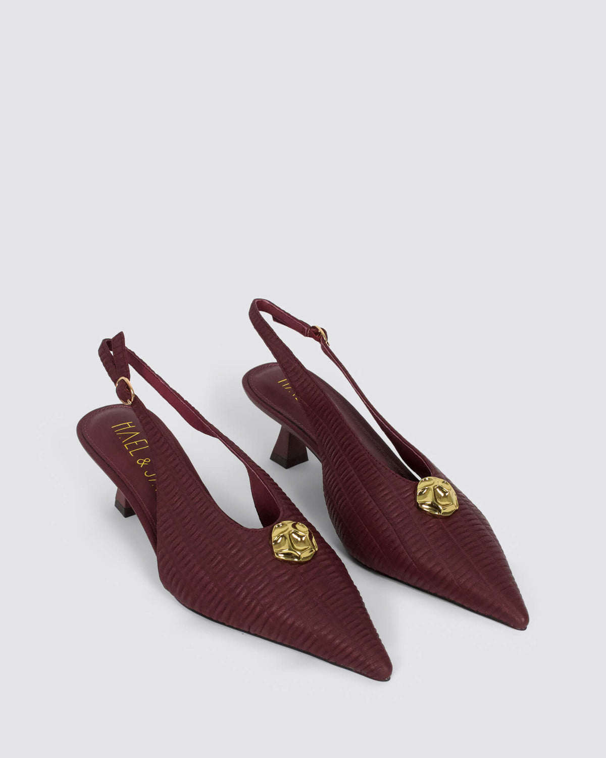 NUANCED SLINGBACK HEELS CHERRY