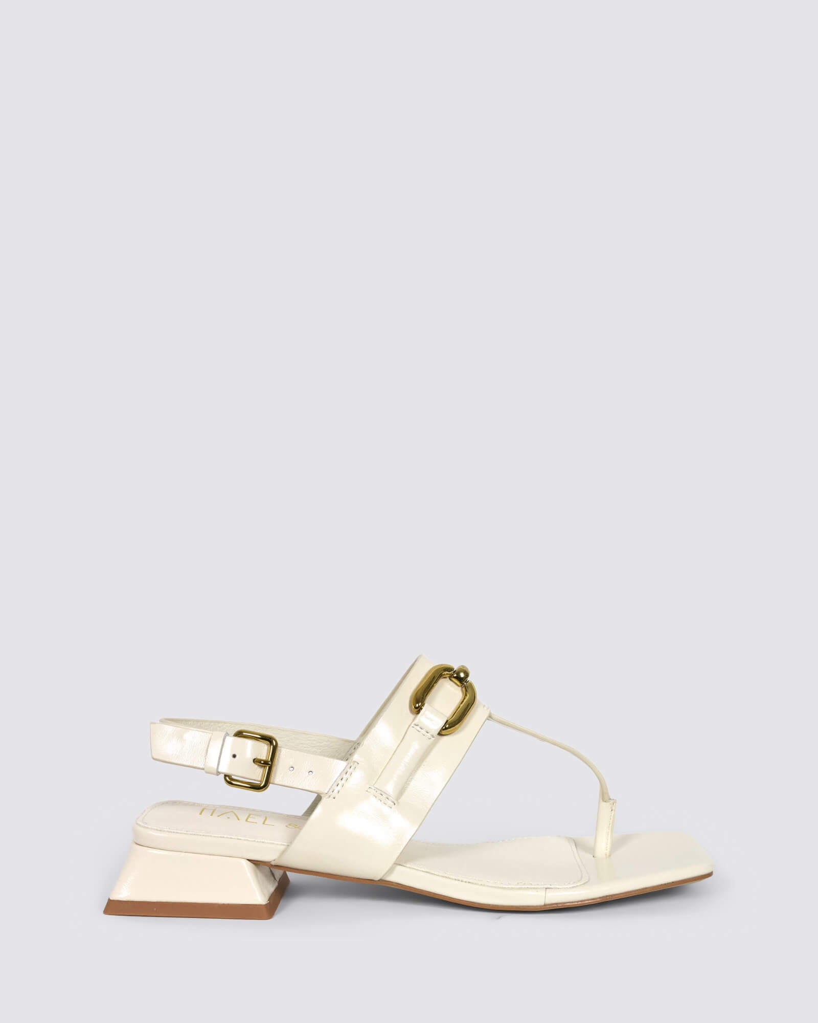 PERCEPTIVE HEELED SANDALS BONE