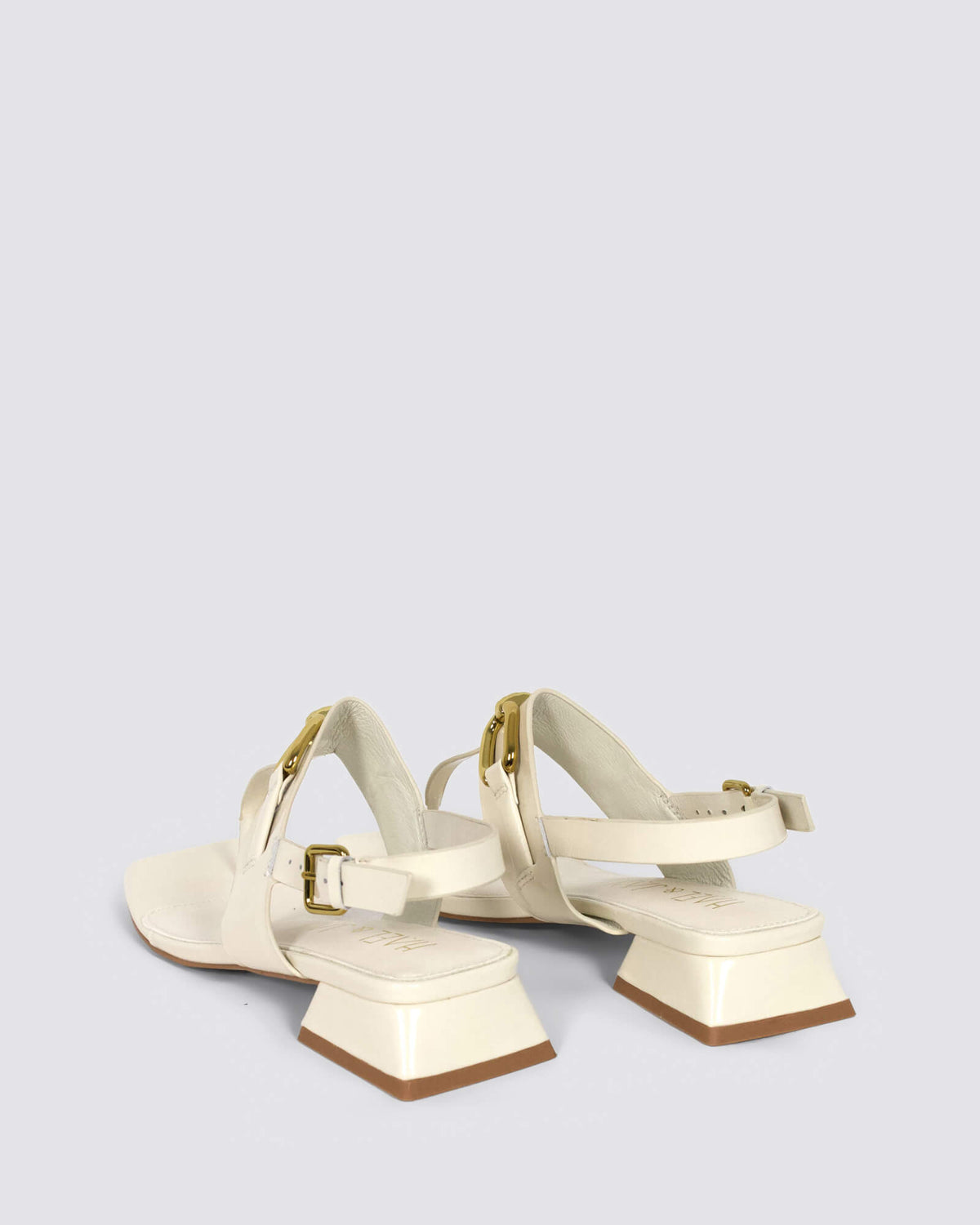 PERCEPTIVE HEELED SANDALS BONE