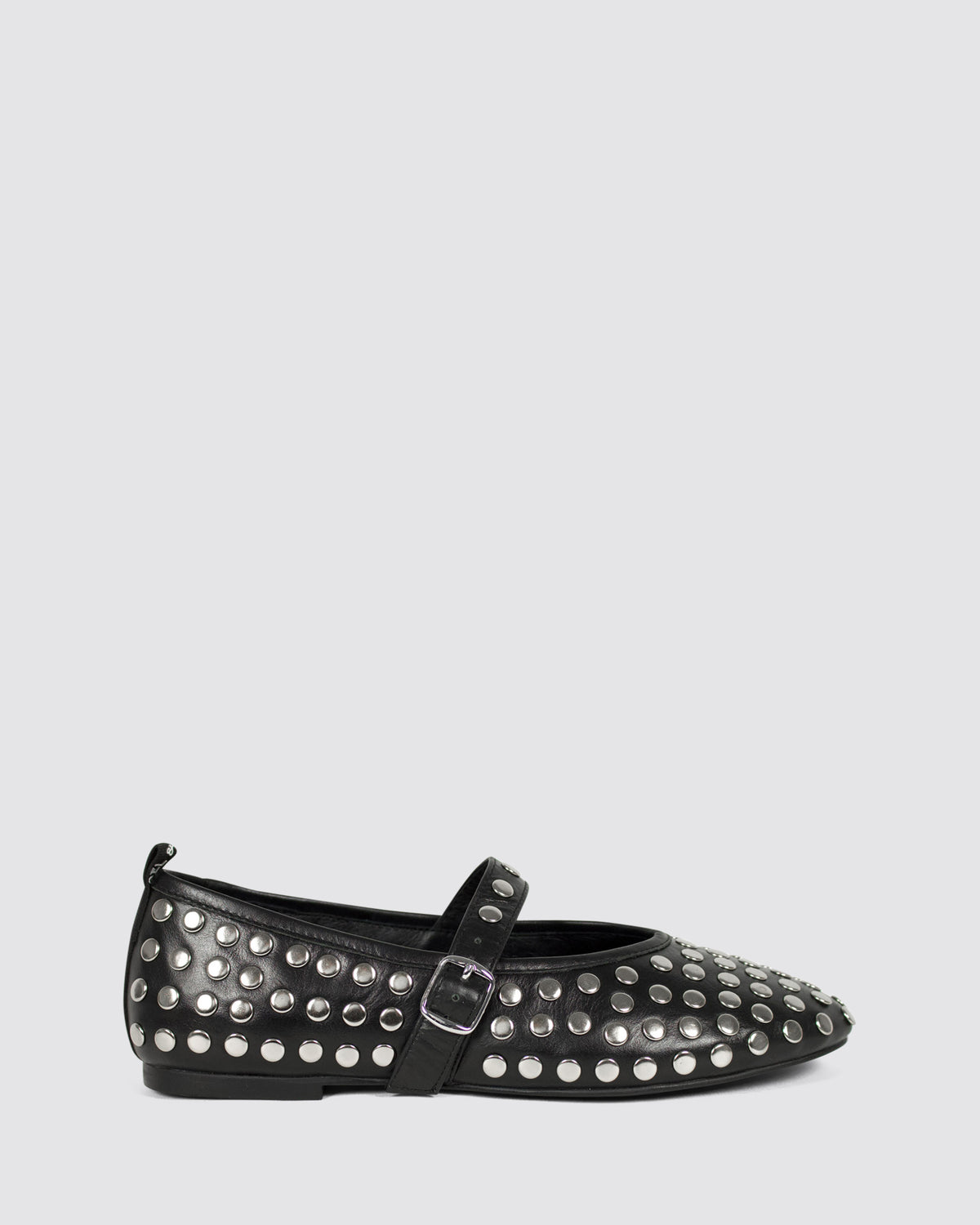 WARHOL MARY JANE BLACK LEATHER