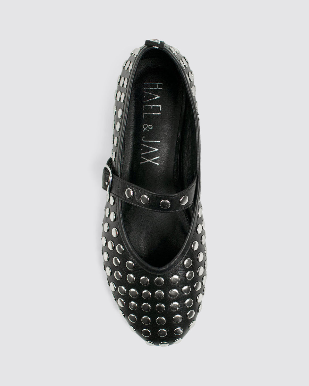 WARHOL MARY JANE BLACK LEATHER