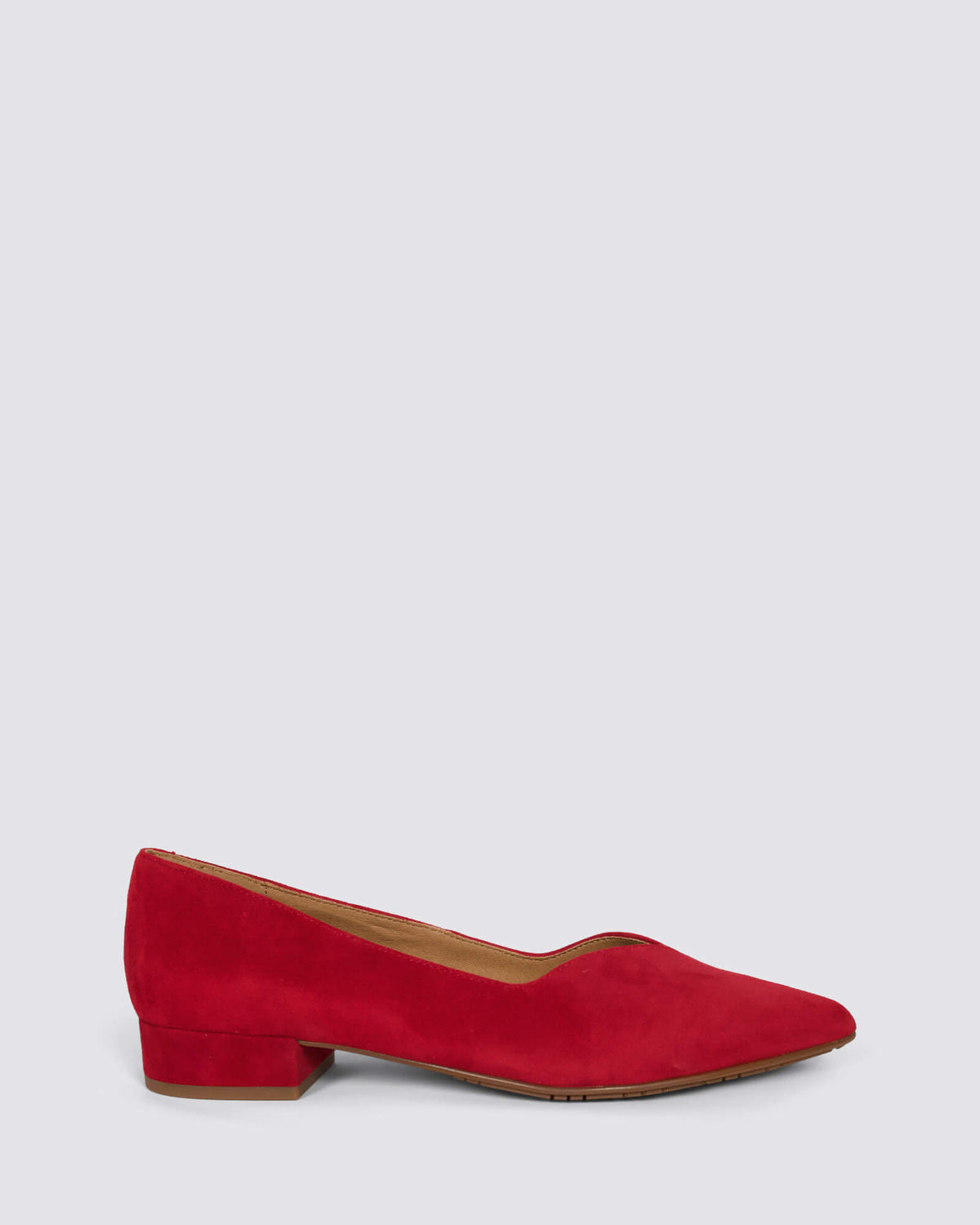 AVA FLATS RED SUEDE