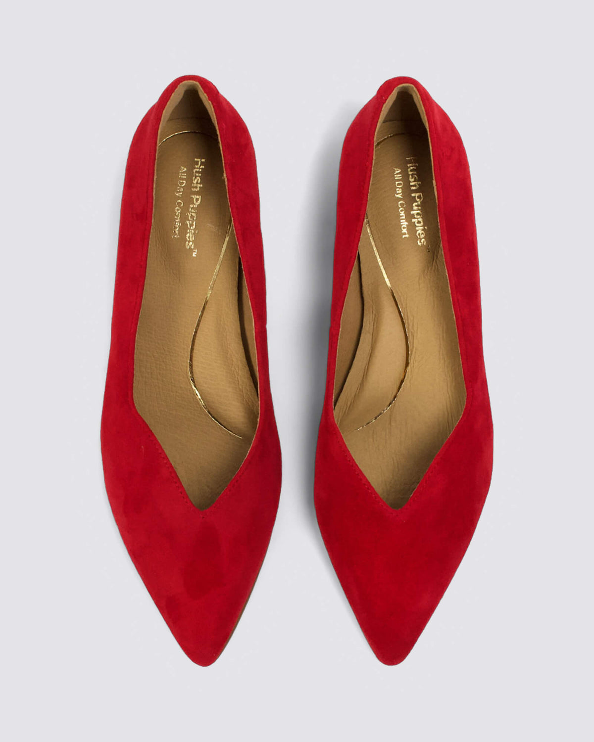AVA FLATS RED SUEDE
